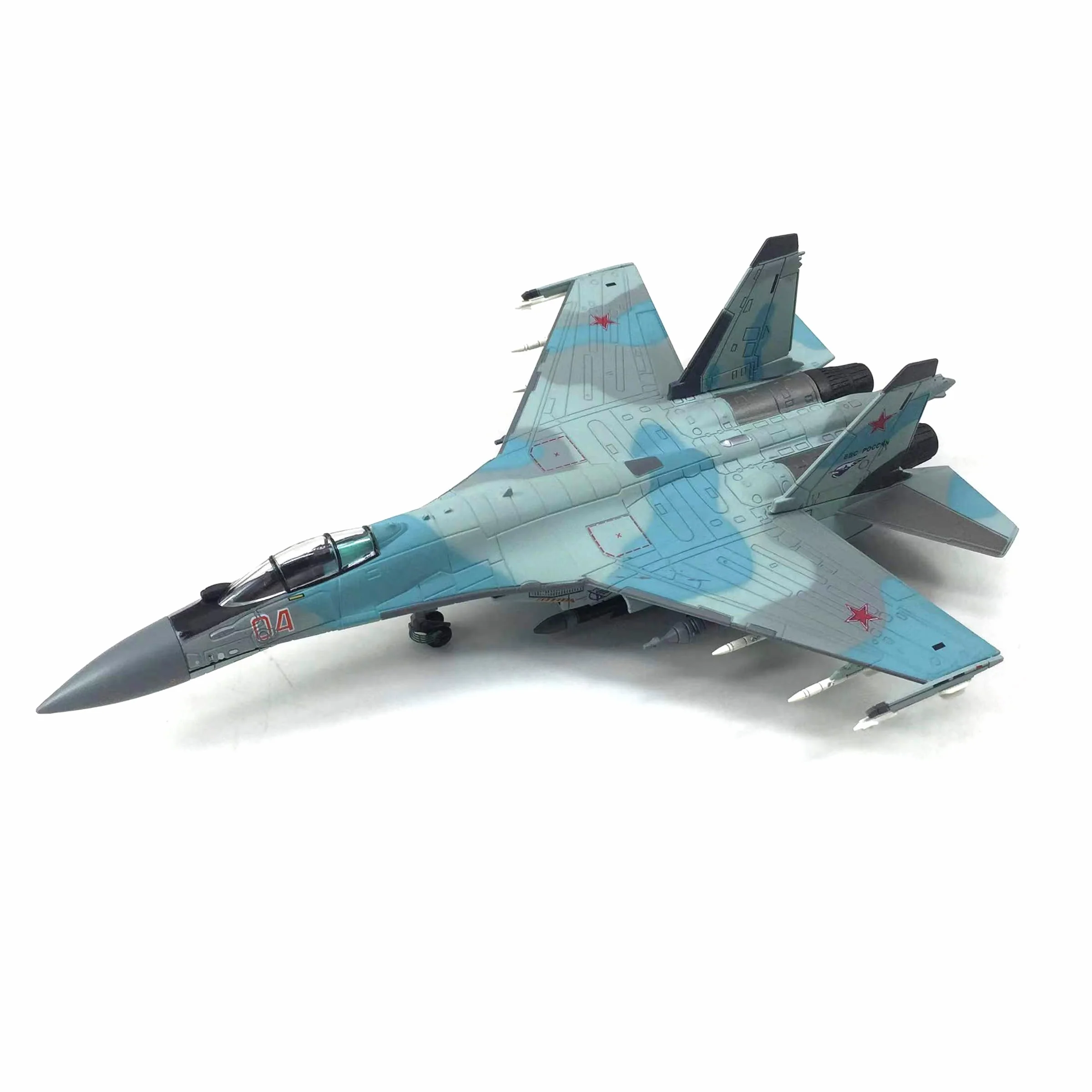 1/100 SU 35 Super Posizione Laterale SU-35 Fighter Lega Modello Militare Fighter Jet Modello Aereo Attacco Aereo Modelli di Aerei Militari per Adulti
