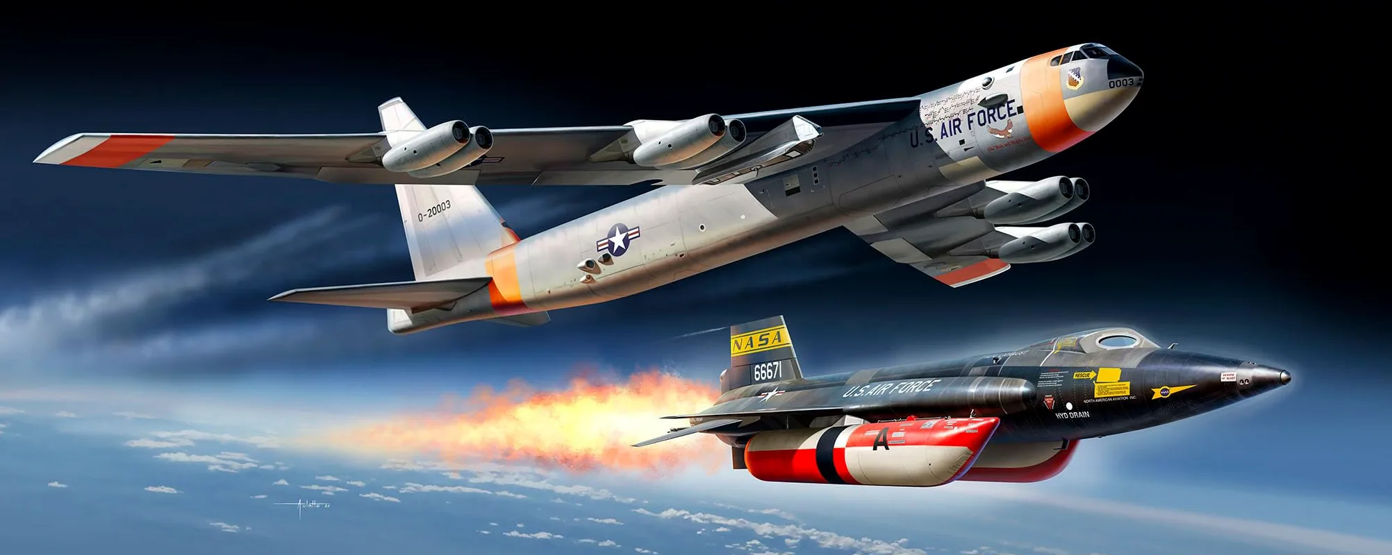 Revell 03793 B-52D Stratofortress Platinum Edition Aircraft 1:72 Kit modellino in plastica non costruita/non verniciata