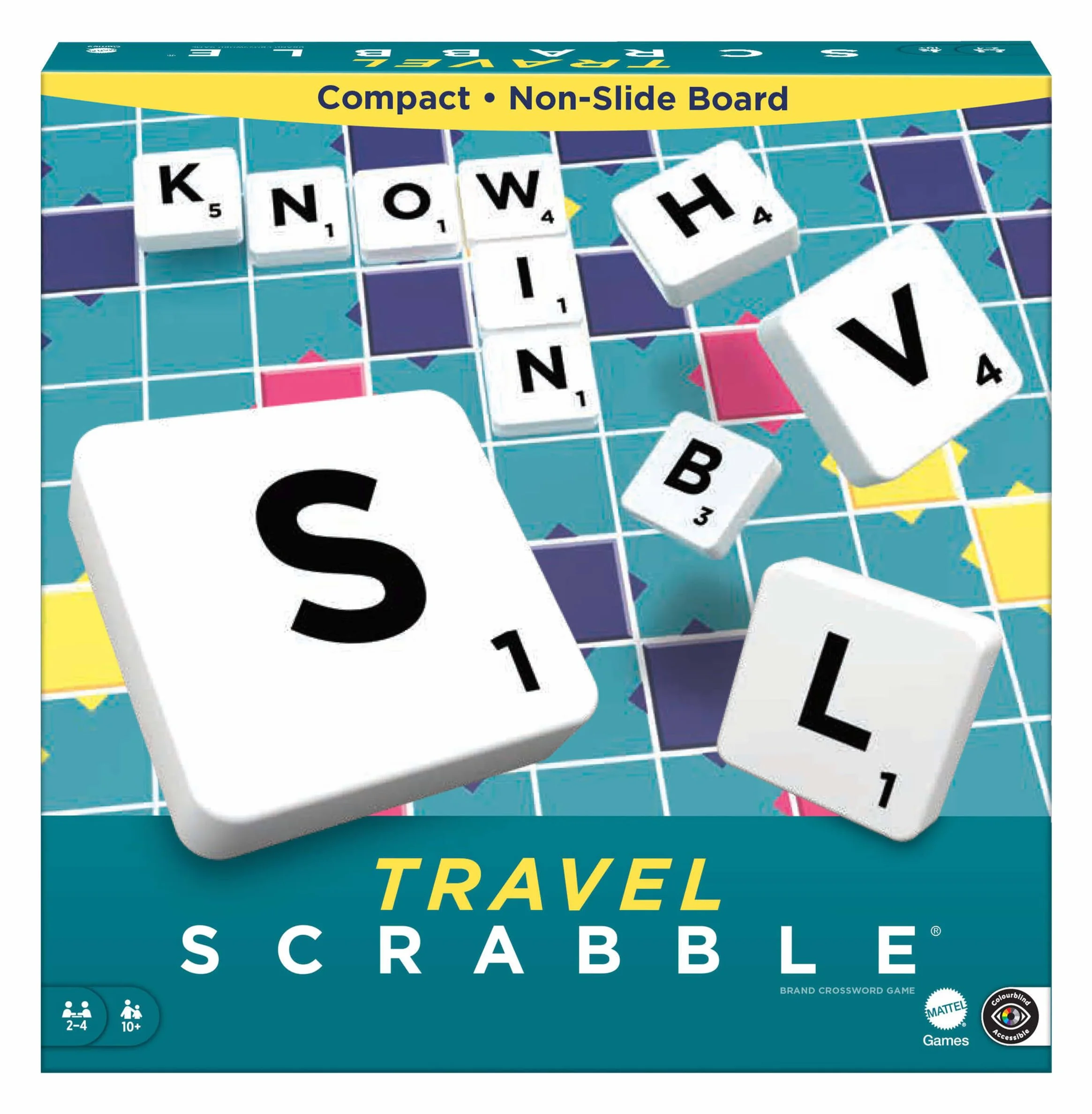 Mattel Games Scrabble Travel, Versione: Inglese, CJT11