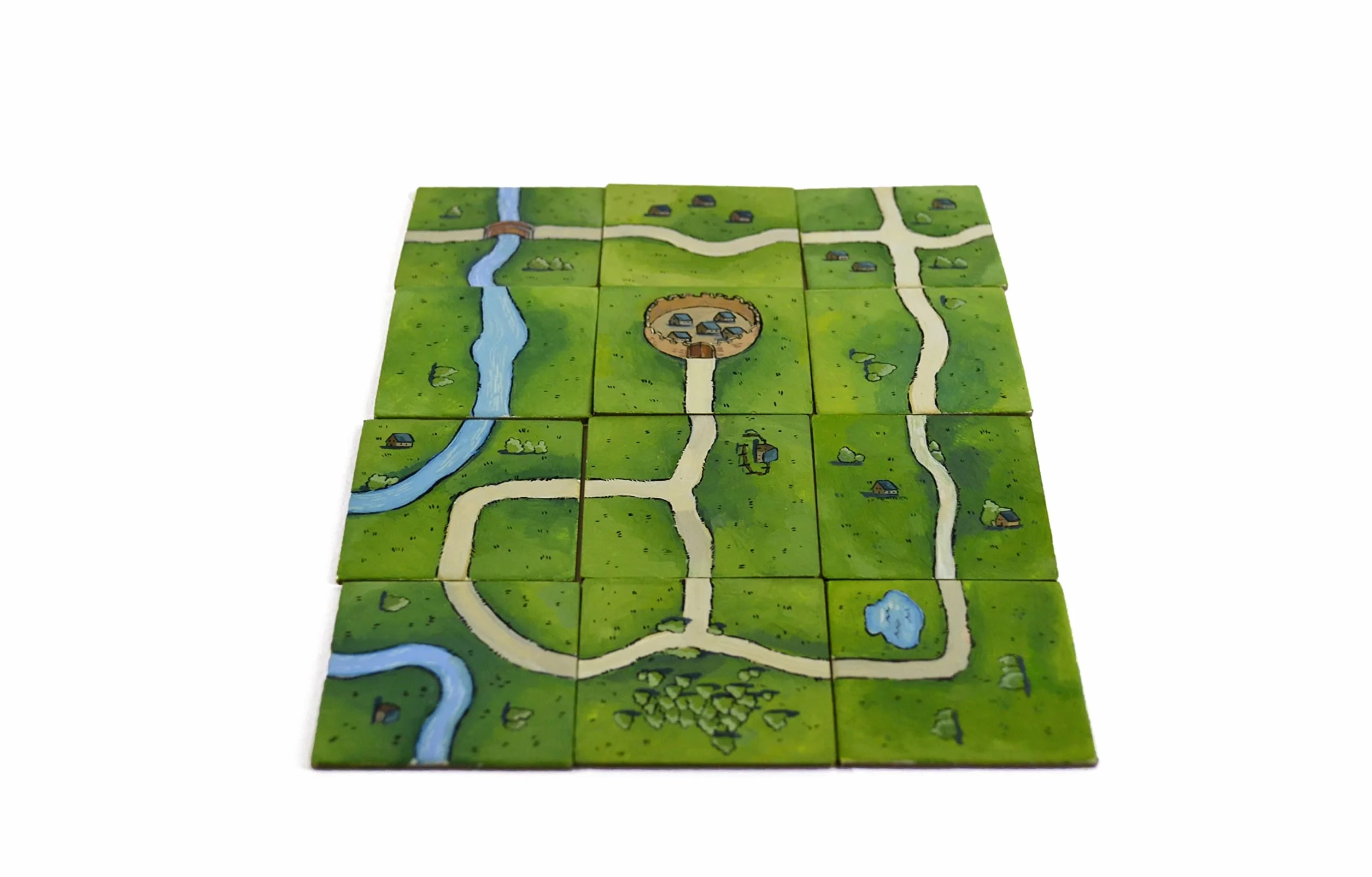 Apostrophe Games 84 Piastrelle quadrate vuote (stesse dimensioni di Carcassonne gioco da tavolo piastrelle chit) ~4,5 cm x 4,5 cm