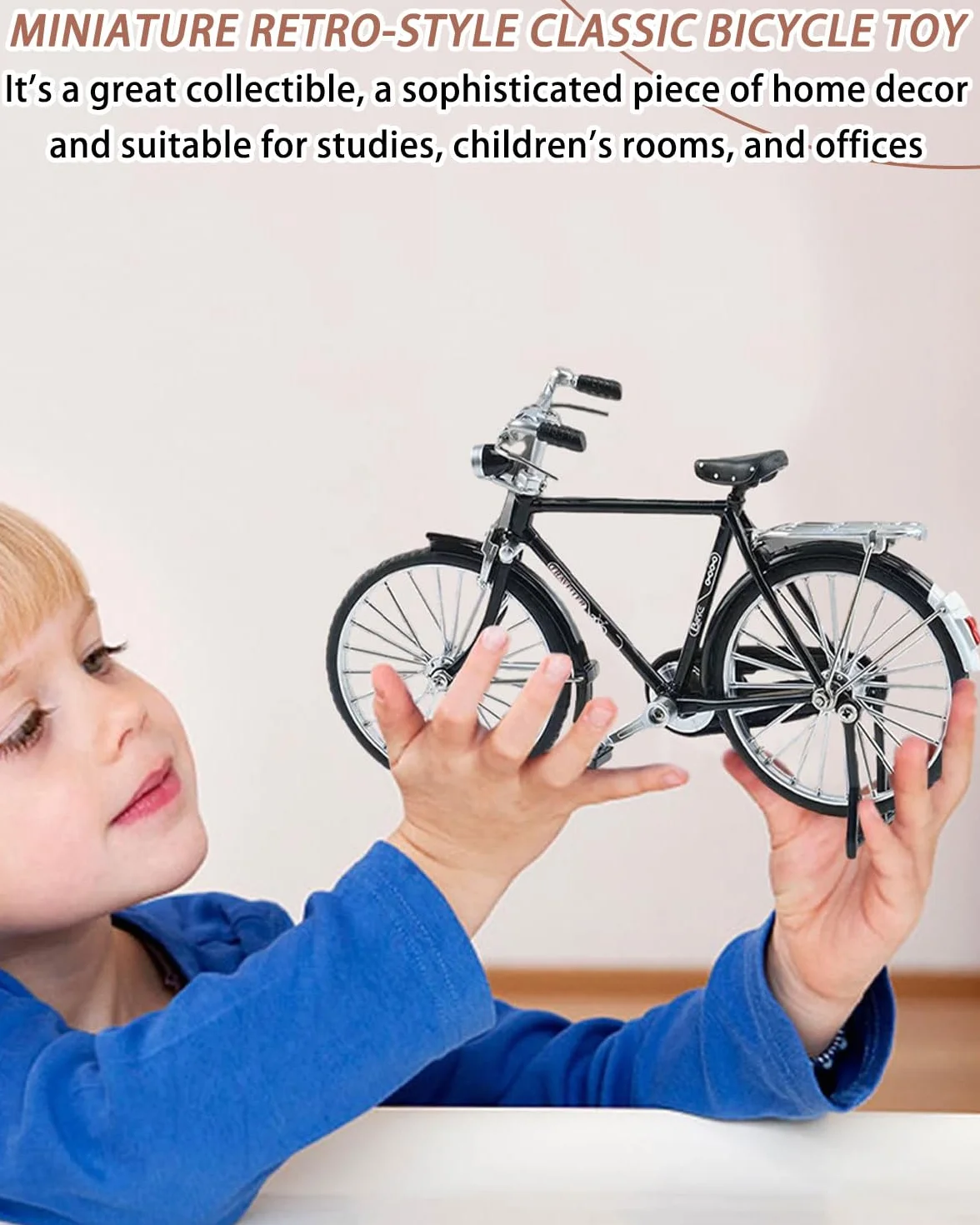 BKit Fai da Te in Scala per Modello di Bicicletta,modellino bici,Kit di Giocattoli per modellini di Bici da Dito,Kit Scala Modello Bicicletta Simulazione 1/10,per camera da letto,idea regalo