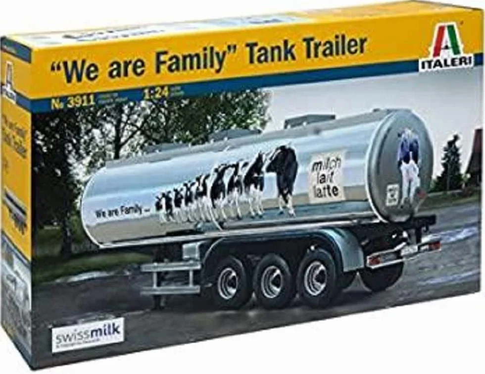 Italeri 3911 Classic Tank Trailer Model Kit 1:24