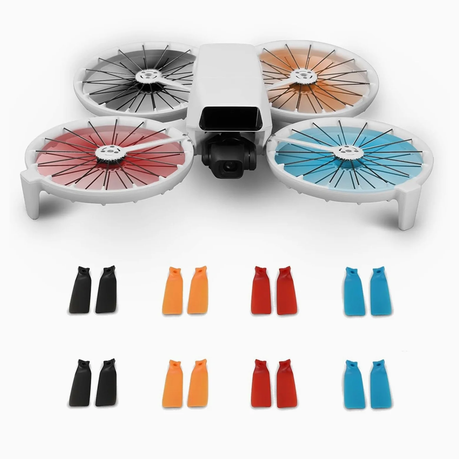 8pcs pale elica, compatibile con DJI, Flip Drone | Eliche di ricambio in plastica a basso rumore per drone(4 Set)