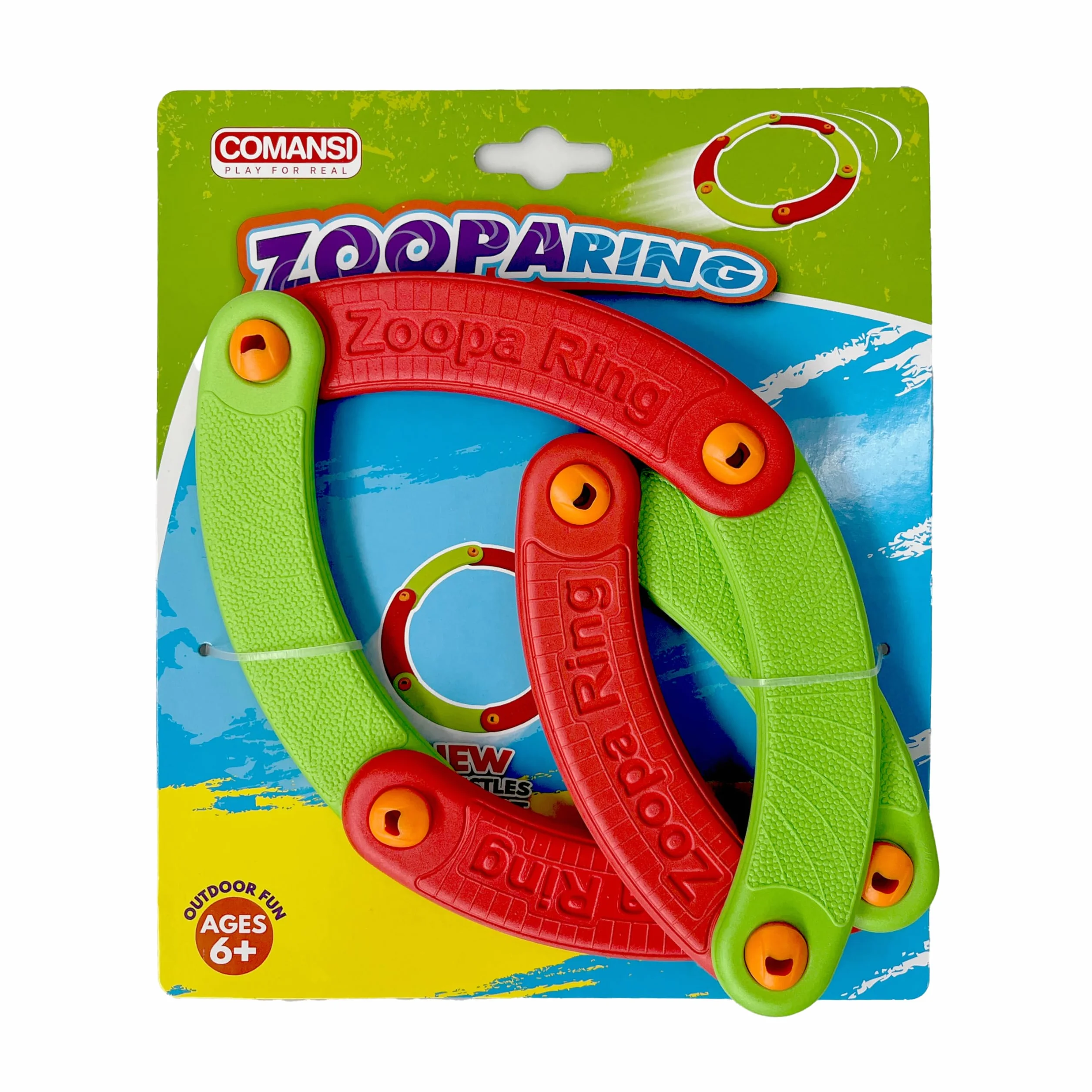 COMANSI Set di acqua include 1 Lancia il tuo zoopaRing il più forte che puoi e vedrai come ritornare facile e sicuro da usare in outdoor e indoor