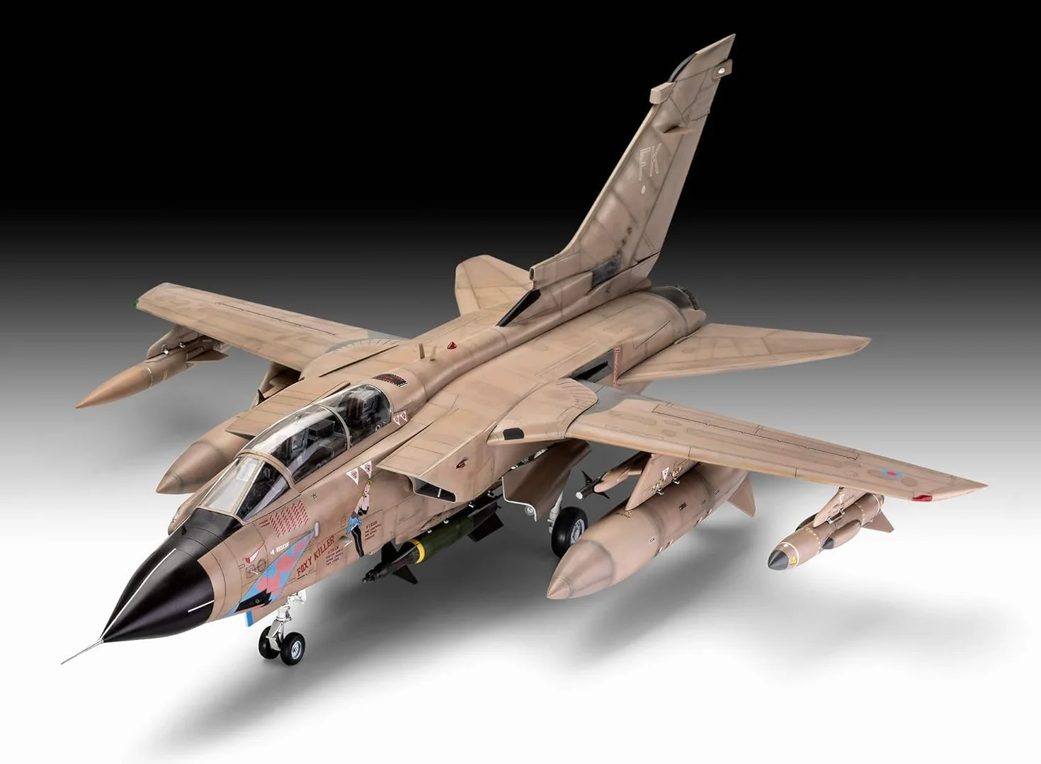 Revell 03892 Tornado GR.1 RAF Gulf War scala 1:32 Kit modellino in plastica non costruita/non verniciata, mimetico deserto
