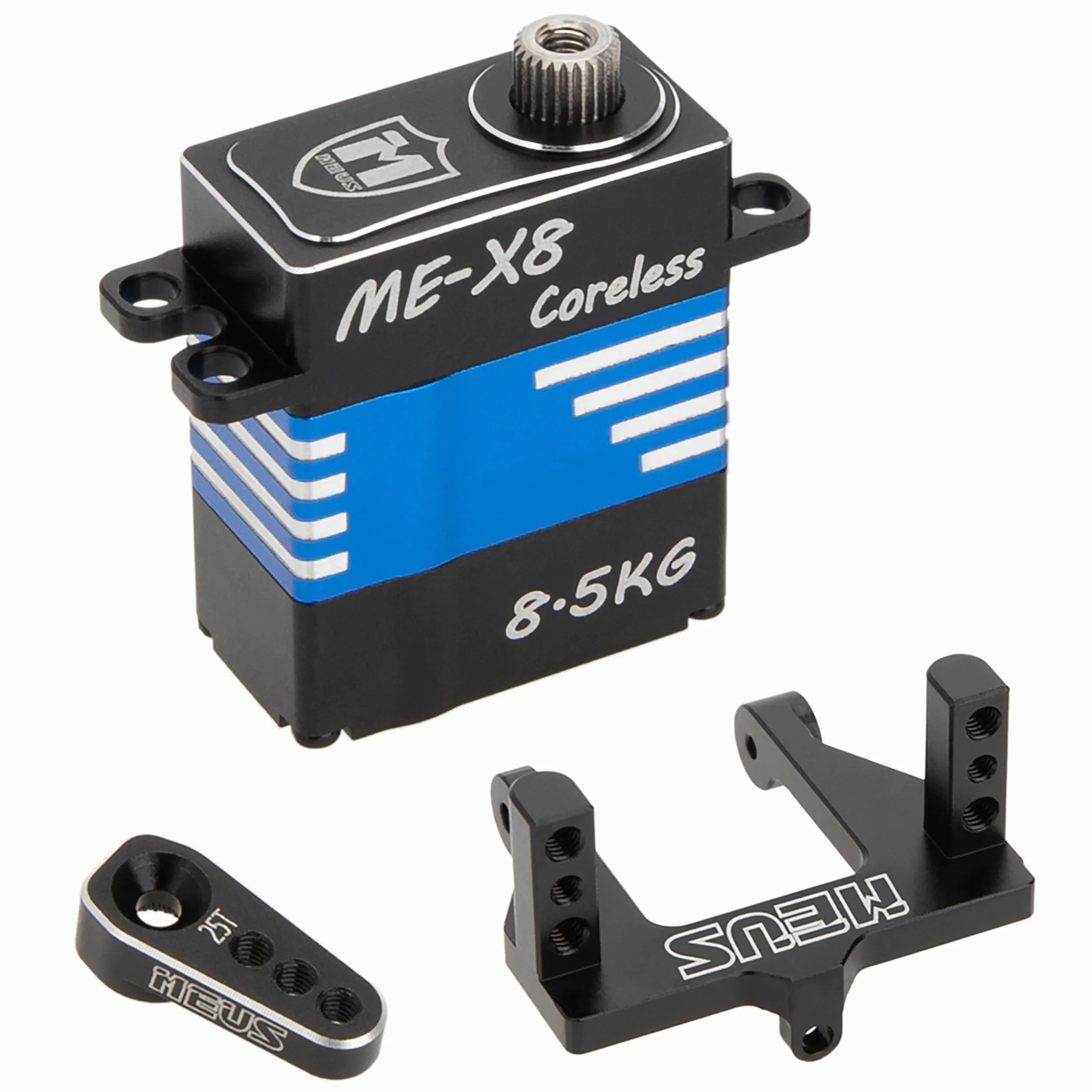 MEUS Racing Coreless High Torque RC Micro Servo 8.5KG con supporto e Servo Horn per Redcat Ascent-18 1/18 RC Crawler Aggiornamenti parti (MEX-8)