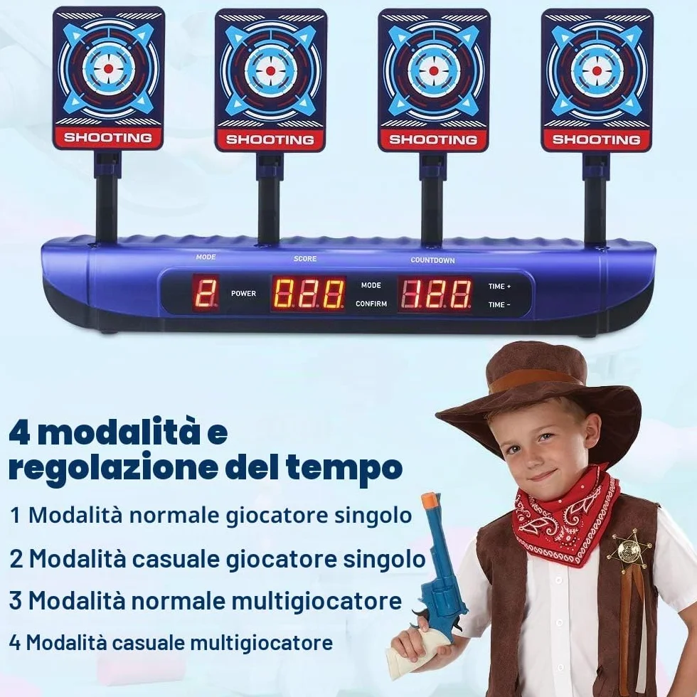 Bersaglio per Nervo Intelligente Automatico con Effetto Sonoro per Pistole Nerf N-Strike Elite/Mega/Rivale