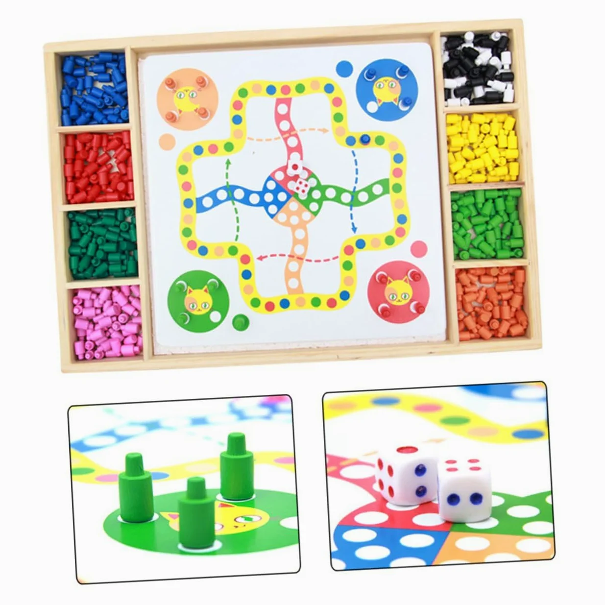 SOIMISS Gioco Educativo Chiodini a Forma di Fungo per Bambini, in Plastico Bianco, Arricchisce Creatività e Immaginazione, per Compleanni e Vita Quotidiana