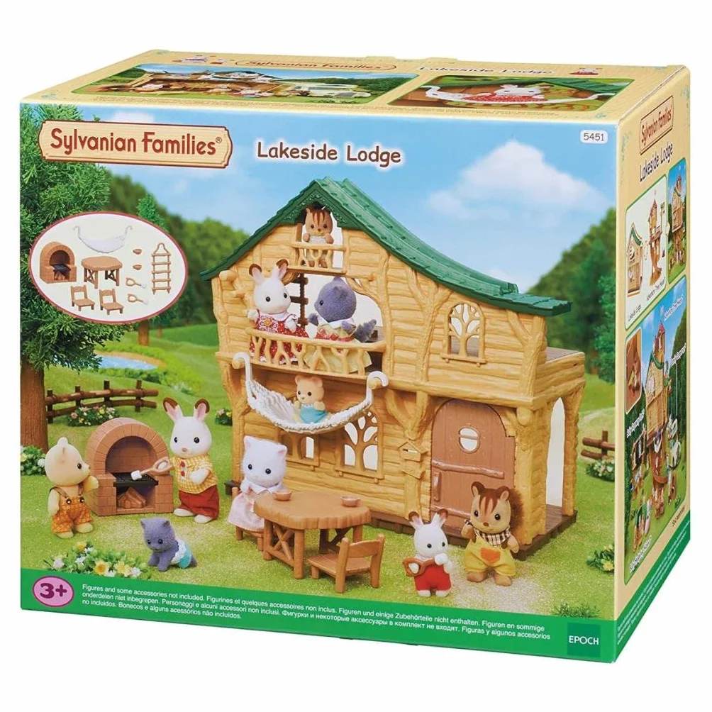 Sylvanian Families - Casetta sul Lago Incantevole – Set di Gioco per Bambini con Ambiente Naturale e Dettagli Realistici – Modello 5451