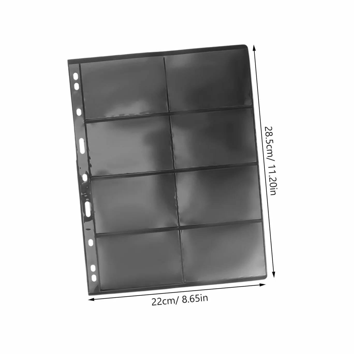 Raccoglitore Francobolli e Album Trasparente per Collezionisti, 10 Fogli Pvc Doppia Faccia per Conservazione Monete e Foto, Supporto Organizer per Filatelia e Collezioni