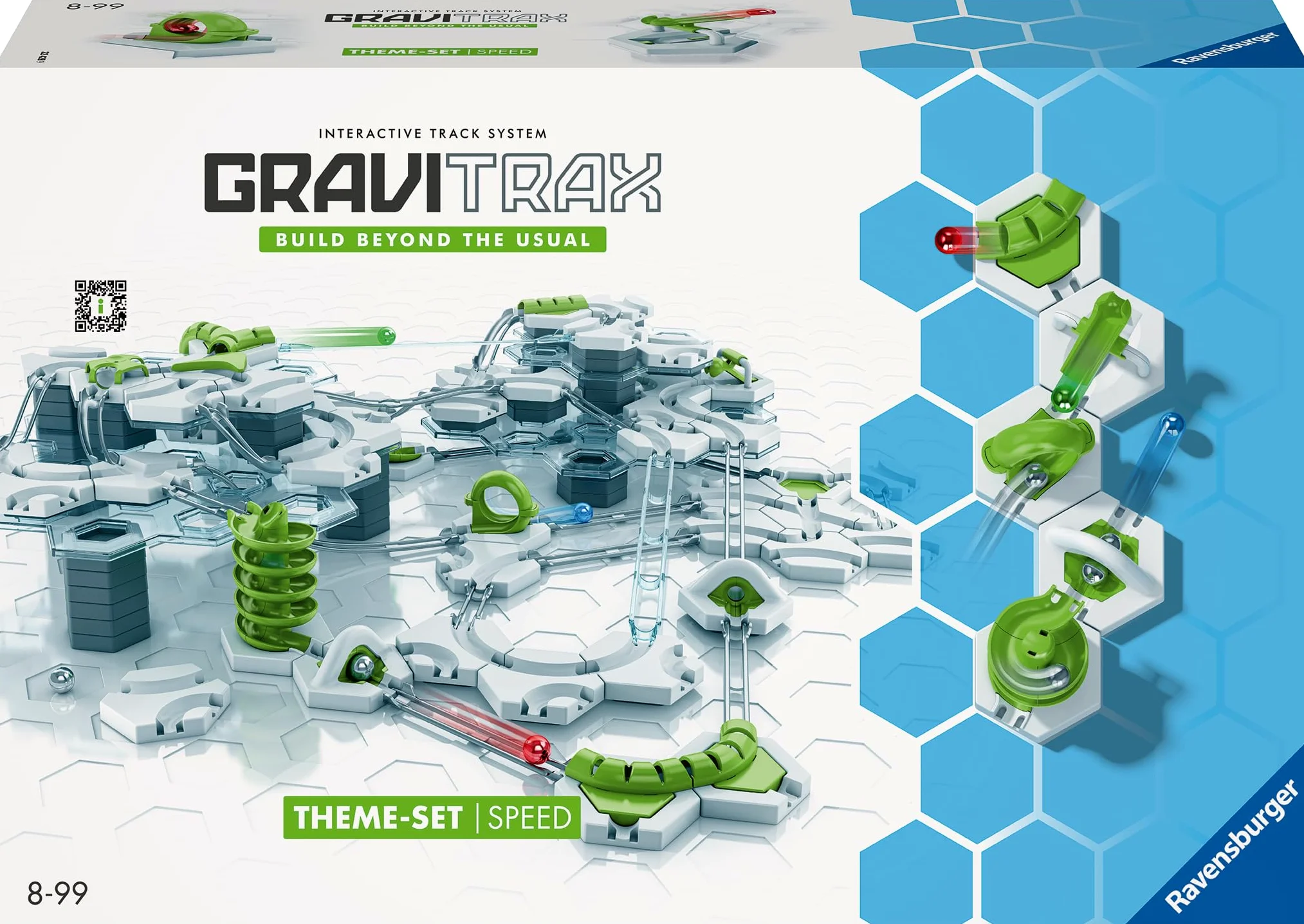 Ravensburger - Gravitrax Speed | Pista Biglie Con 185 Pezzi | Rompicapo Bambini Con Le Biglie | Giochi Bambino 8 Anni Maschio | Giochi Per Bambini Compatibili Con Tutti I Regalo Originale