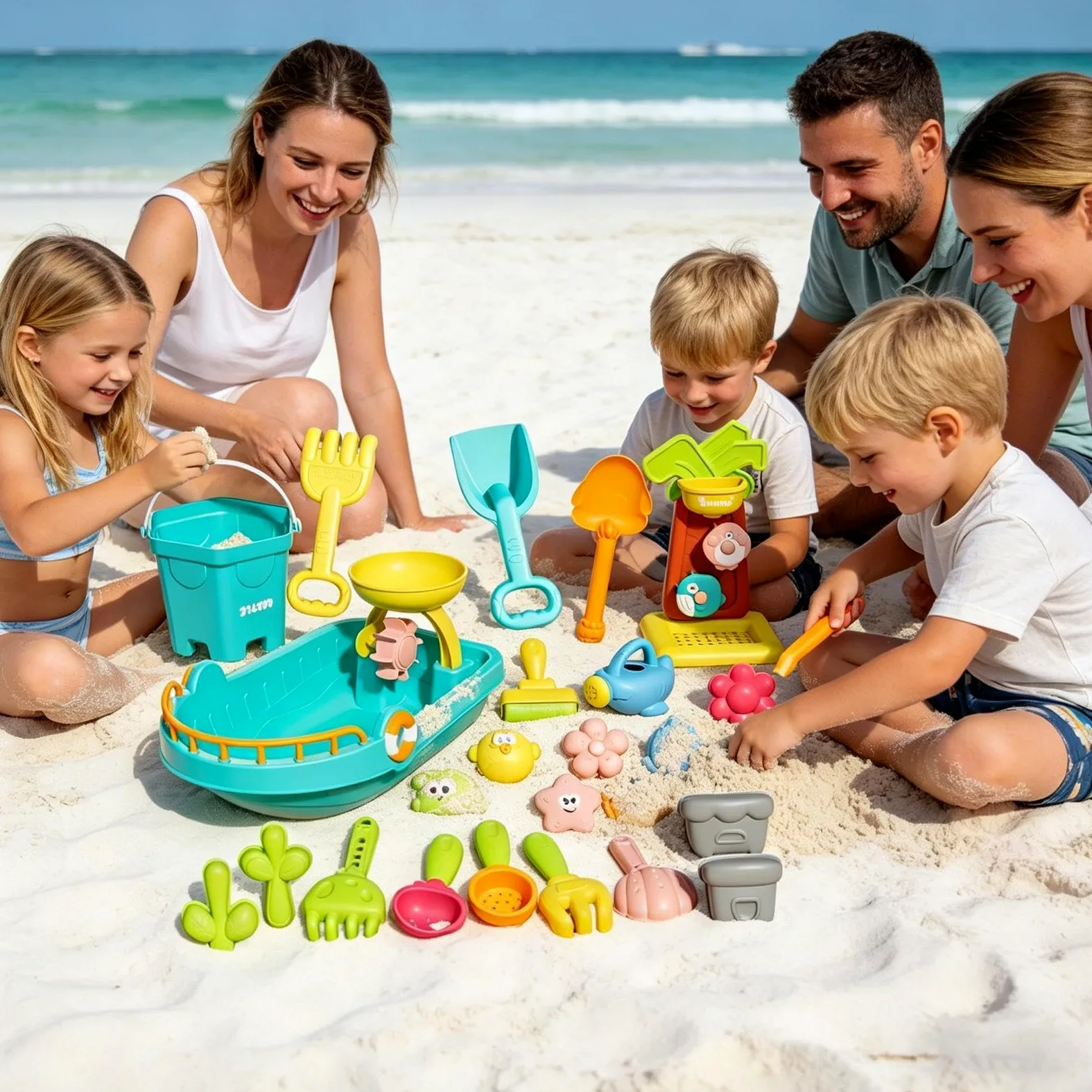 Giocattoli da Spiaggia ai Bambini Divertente Strumento di Scavo ed | Set Sabbia per Bambini adatto soprattutto per esterno, piscina, acqua, nuoto, immersioni, vacanze est