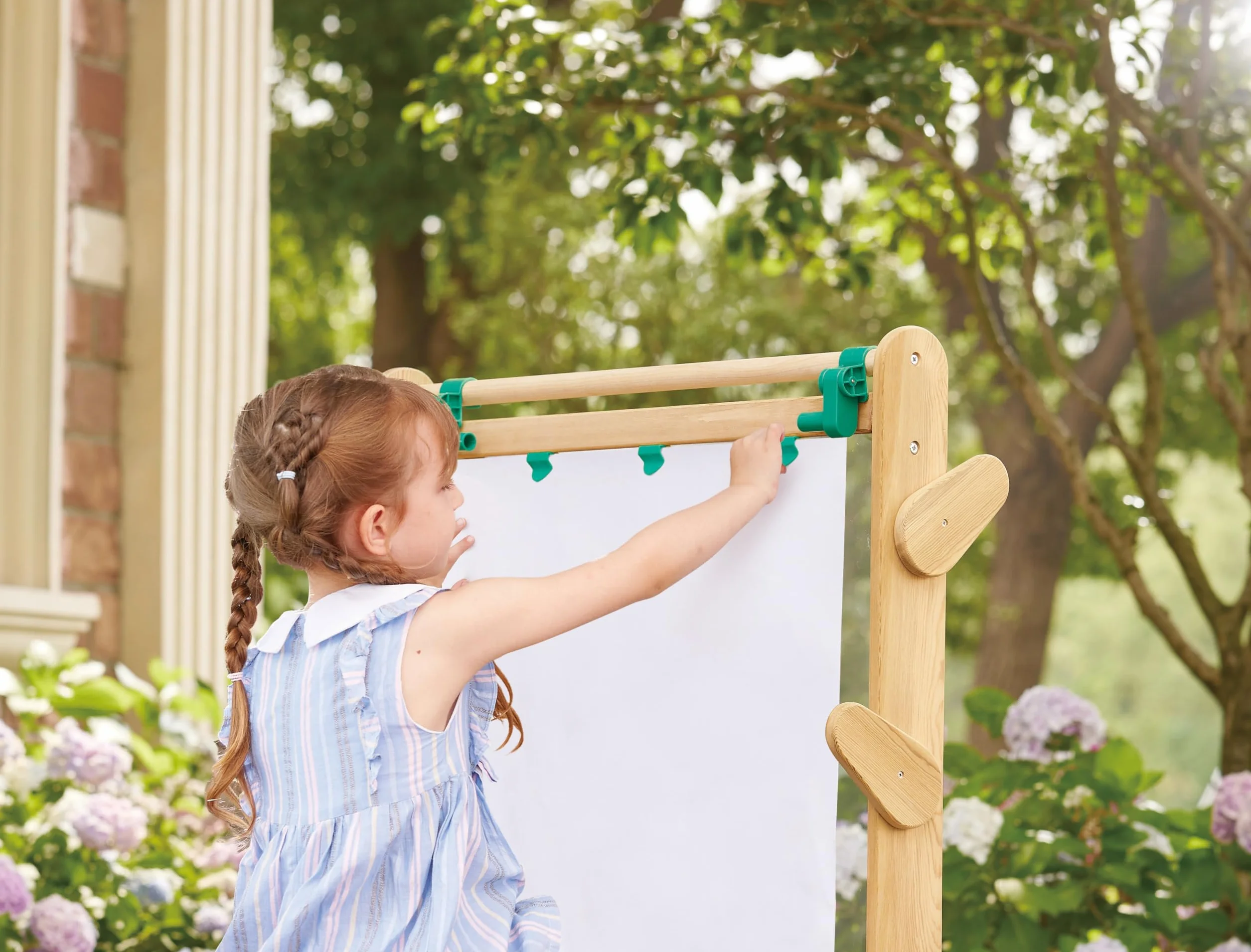 Hape Cavalletto da Esterno per Bambini in Legno Resistente alle Intemperie 3+