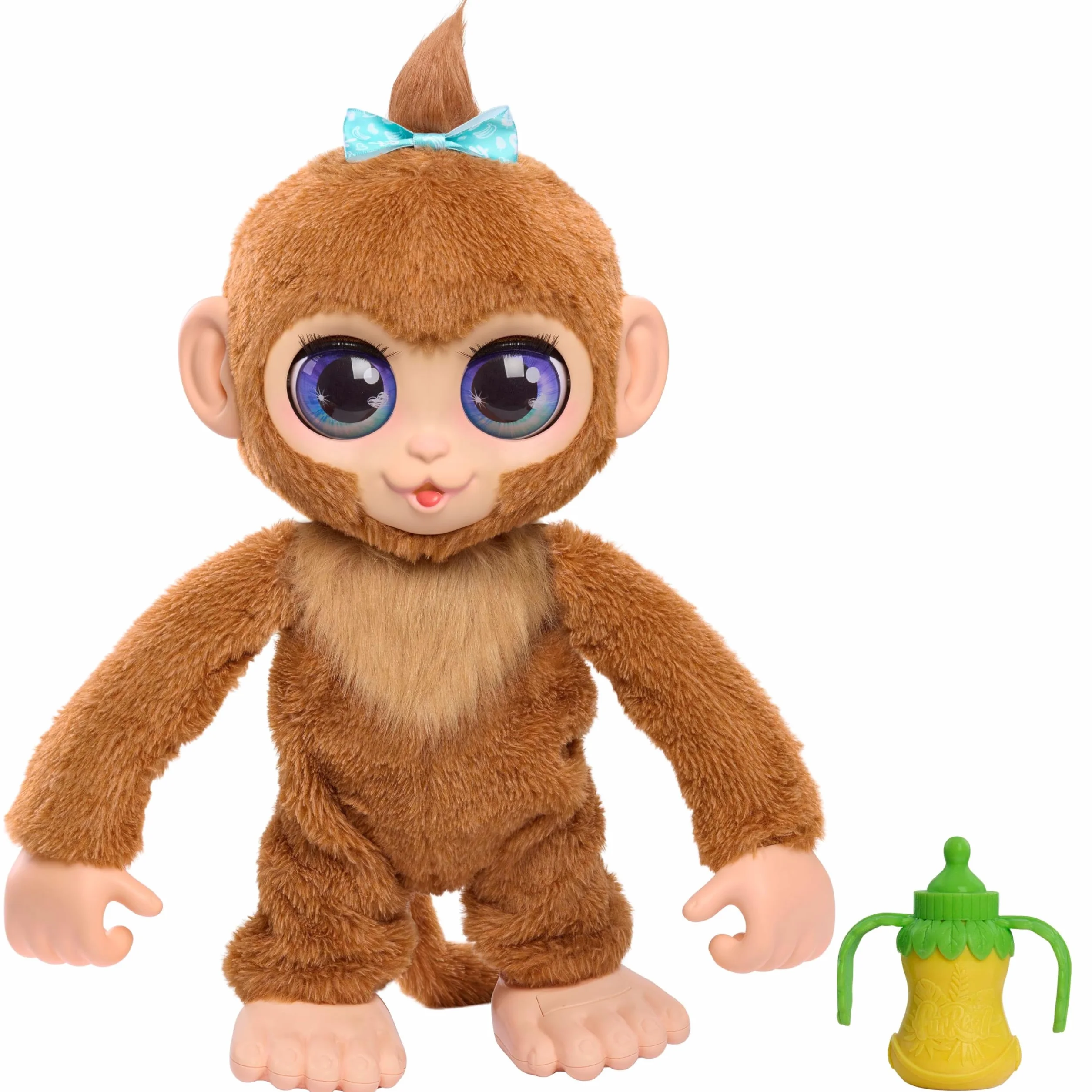 Just Play Peluche interattivo FurReal Peanut the Playful Monkey, scimmia peluche con suoni da 38 cm, giocattoli per bambini dai 4 anni