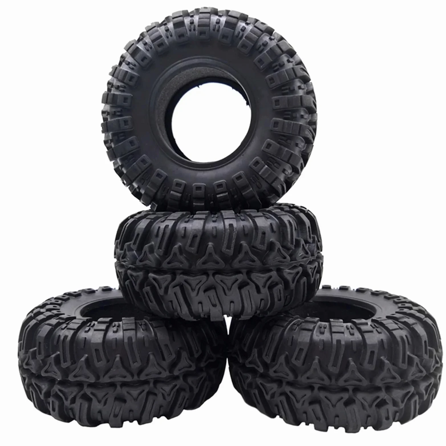 Compatibile Con Traxxas TRX4 Per Axial SCX10 Per Wraith RR10 4 Pezzi Pneumatici In Gomma Da 2,2 Pollici 128X60MM Per 1/10 RC Crawler RC Car Ruota
