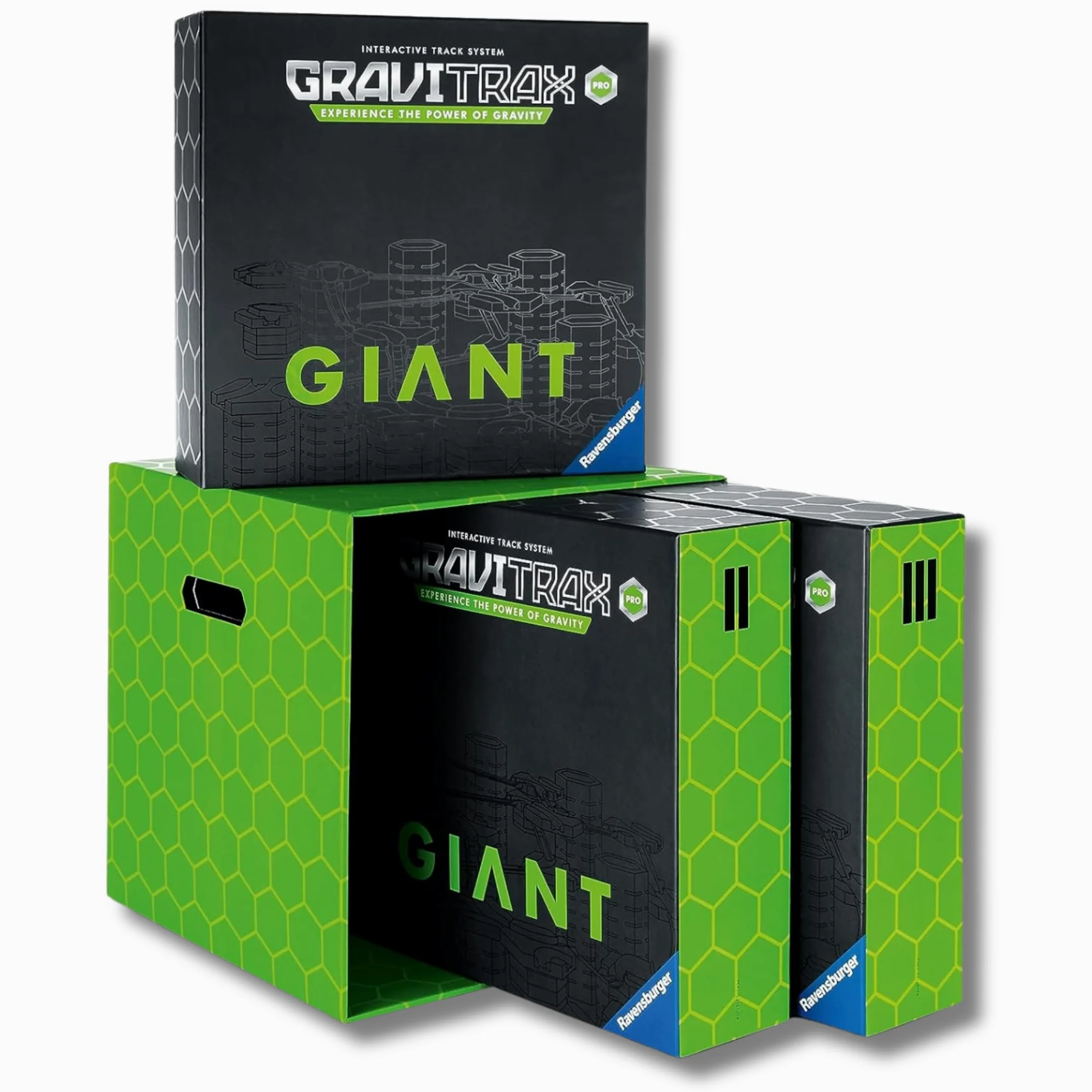 Ravensburger - Gravitrax Pro Giant Starter Set | Pista Biglie Con 409 Pezzi | Rompicapo Bambini Con Le Biglie | Giochi Bambino 8 Anni Maschio e Femmine | Giochi Per Bambini Compatibili Con Tutti