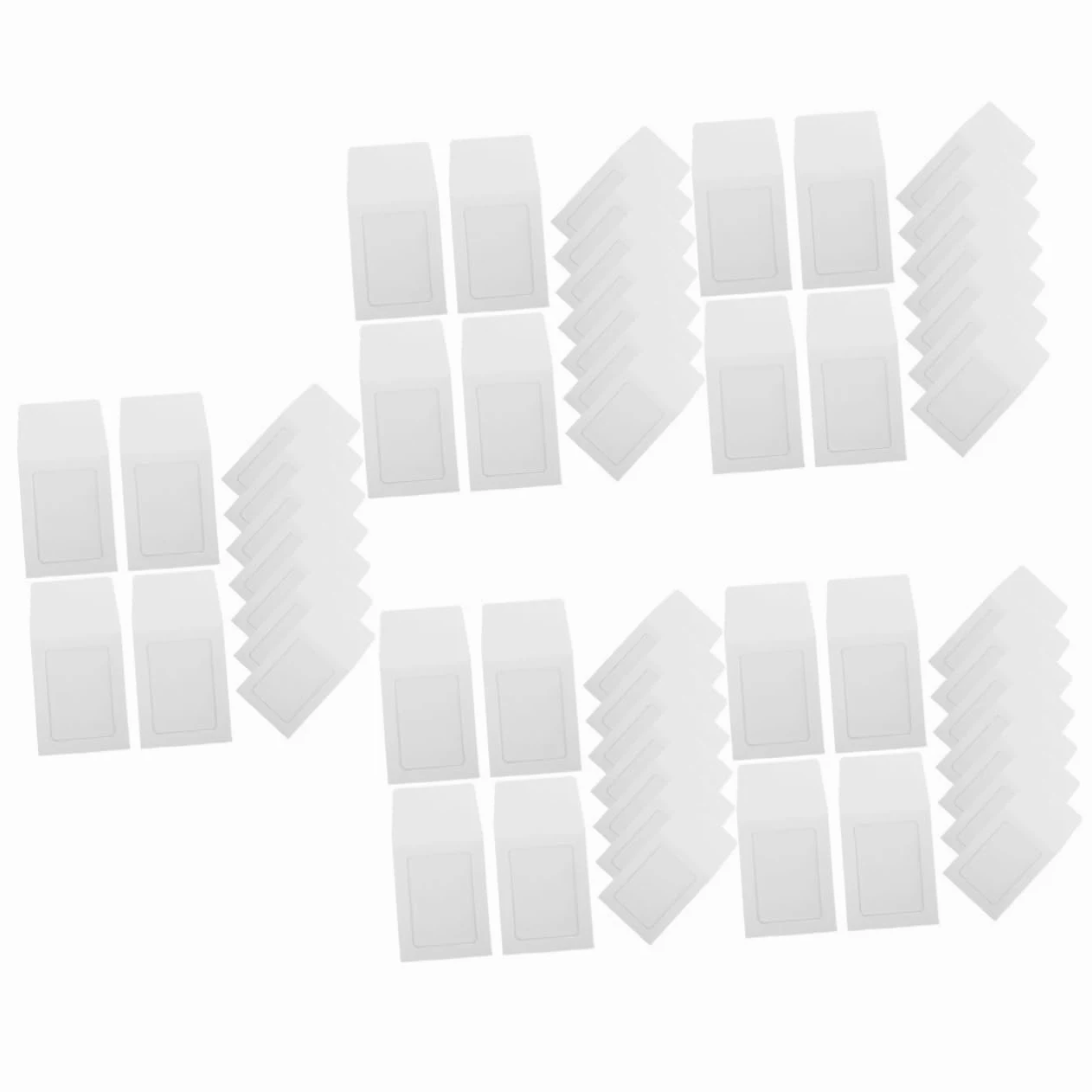 Operitacx 100 Pz Portacarte Color Macaron Custodie Per Carte Collezionabili Standard Copertine Delle Copertine Per Antigraffio Display e Carta Kraft Bianca