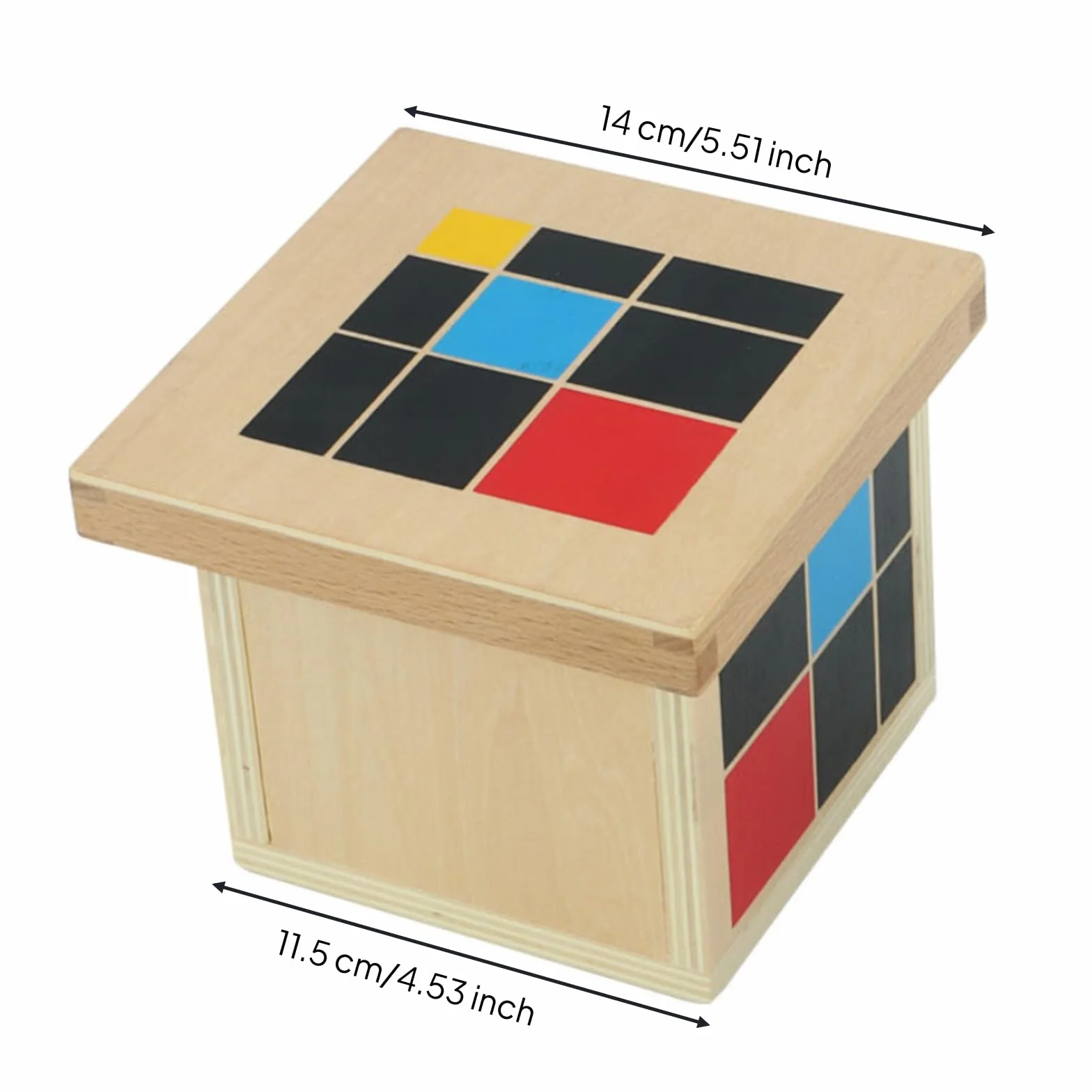 Cubo Aritmetico in Legno Didattico Cubo Educativo Geometrico per Bambini, Educatori, Casa