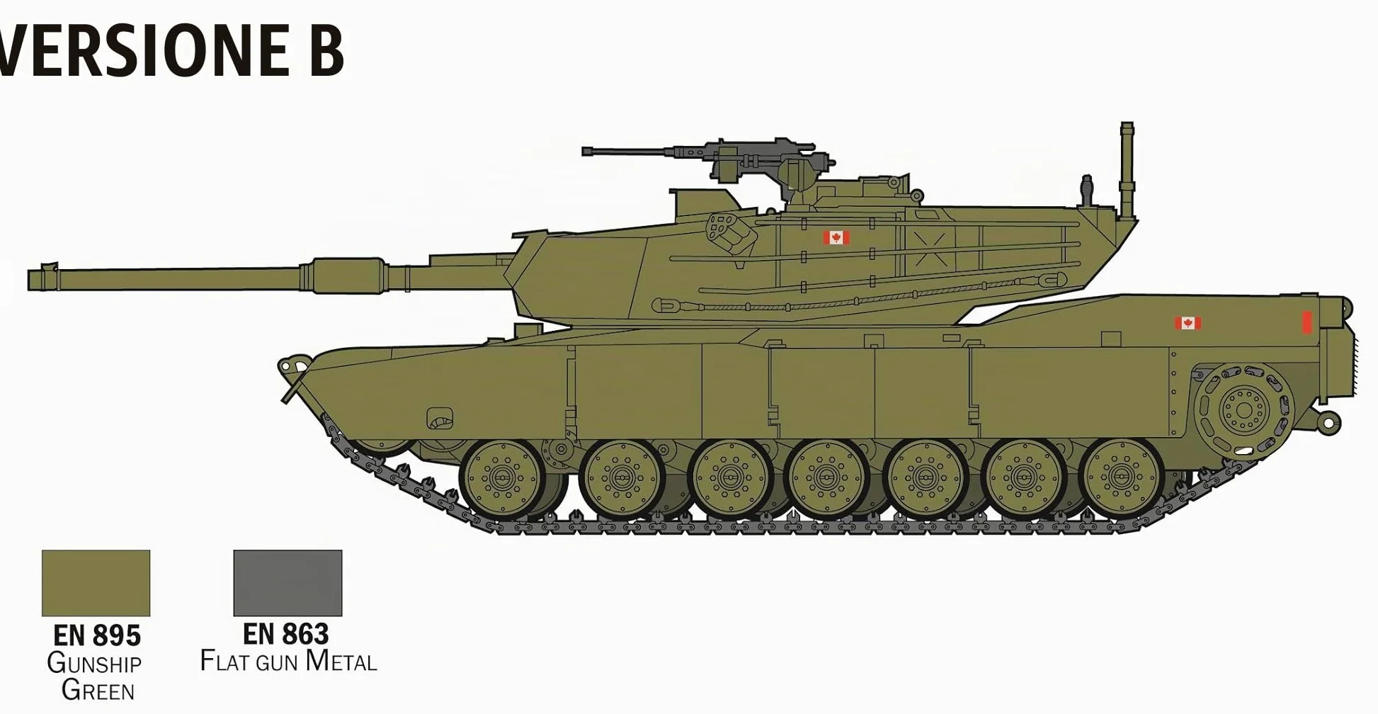 Italeri 72004 1:72 - Set completo M-1 Abrams, modellismo, kit da costruzione, modellismo a pavimento, fai da te, hobby, incollaggio, kit in plastica, accessori inclusi