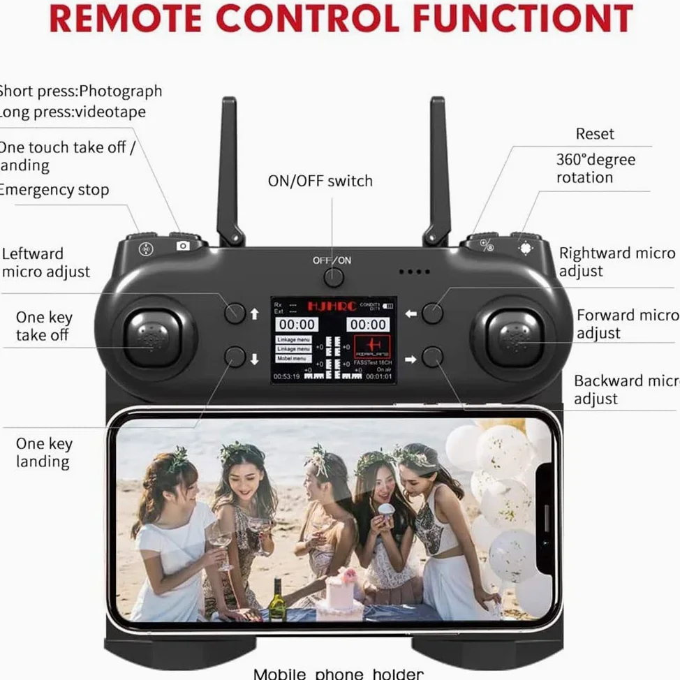 GuyAna Drone per Bambini con Telecamera 4K HD FPV Giocattoli telecomandati Regali per Ragazzi e Ragazze con Mantenimento dell'altitudine, modalità Senza Testa, Regolazione della velocità