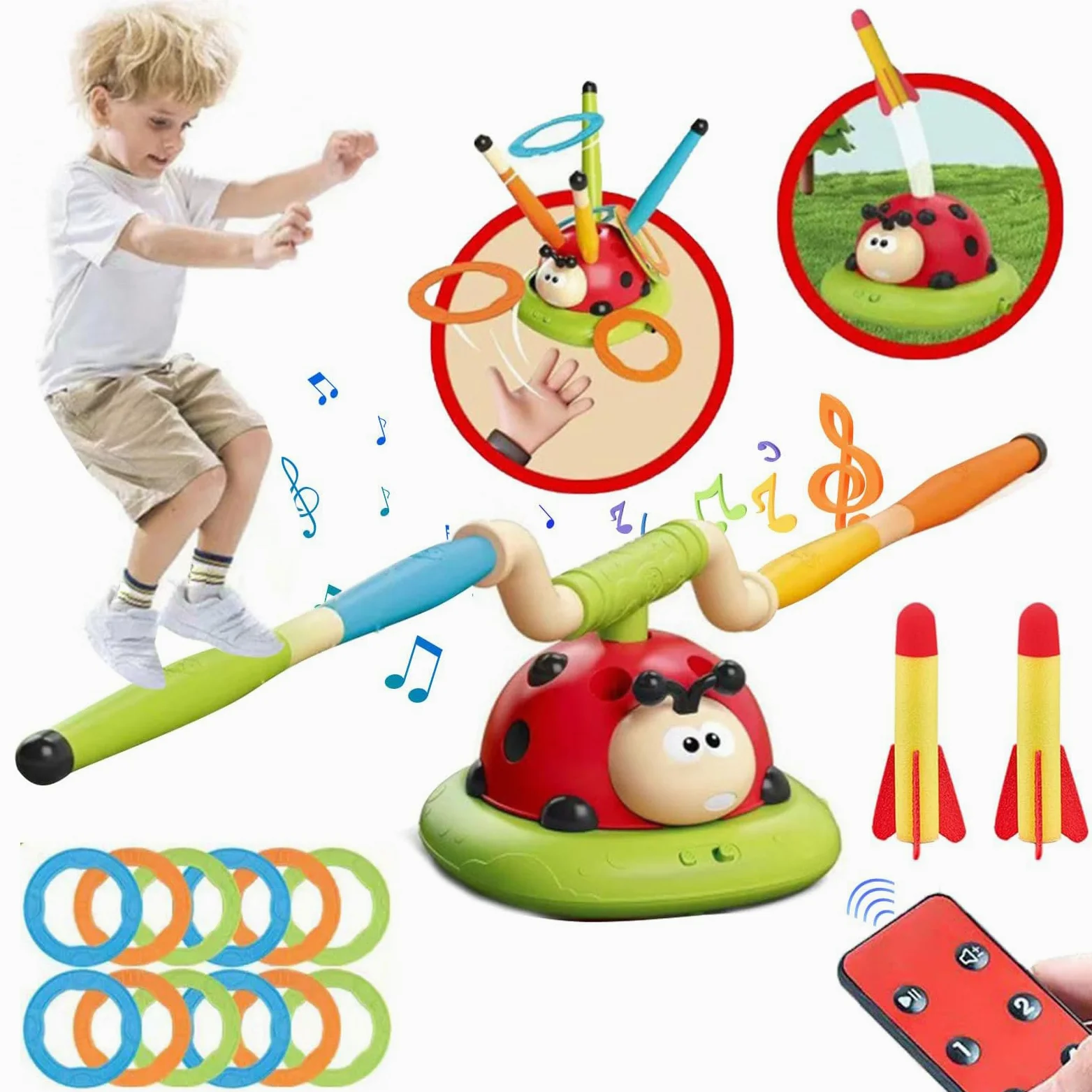 Giocattolo di Lancio del – Set di Anelli all'aperto Set di Sport Attivo per, Attrezzature per Esercizi creativi a Sostegno delle capacità motorie | Scelta di Giochi Divertenti in Corte