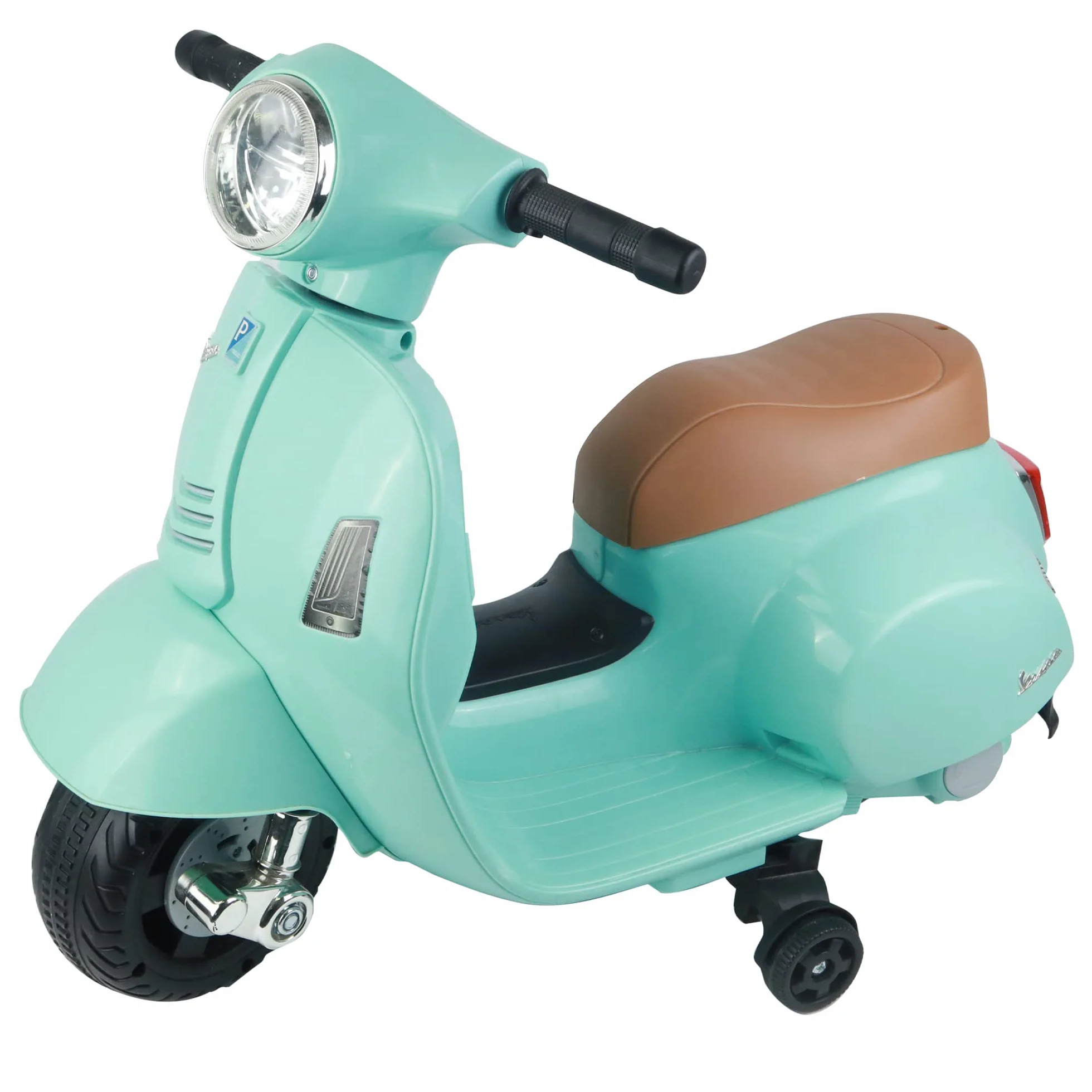 TURBO CHALLENGE 119151 Vespa GTS Elettrica, Batteria 6V + Caricabatterie USB Incluso, Peso Massimo 25 Kg, Dai 18 Mesi, Tempo di Ricarica 8 ore per una durata della batteria di 45 min