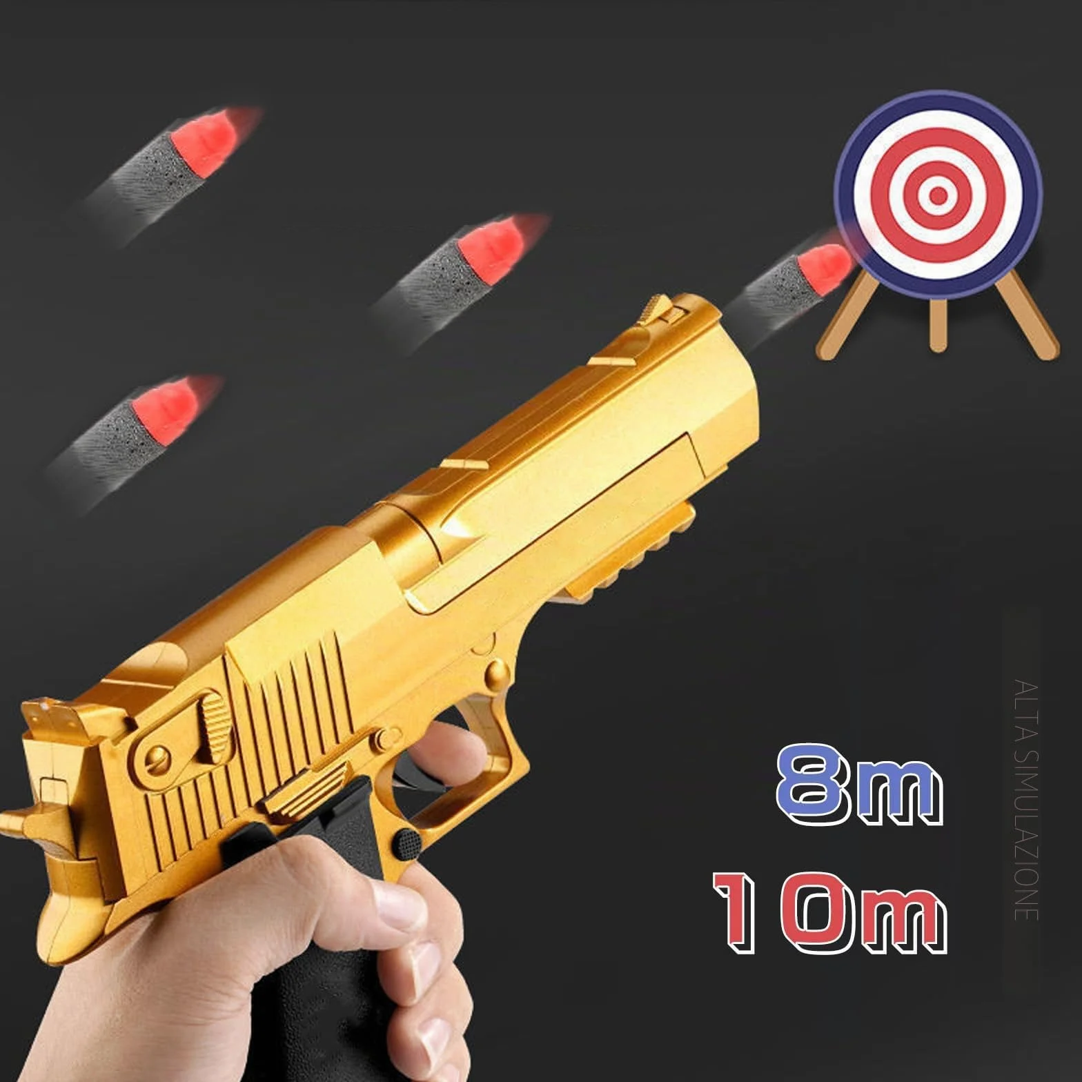 Pistola Giocattolo a Proiettile Morbido Blaster Schiuma per 14+