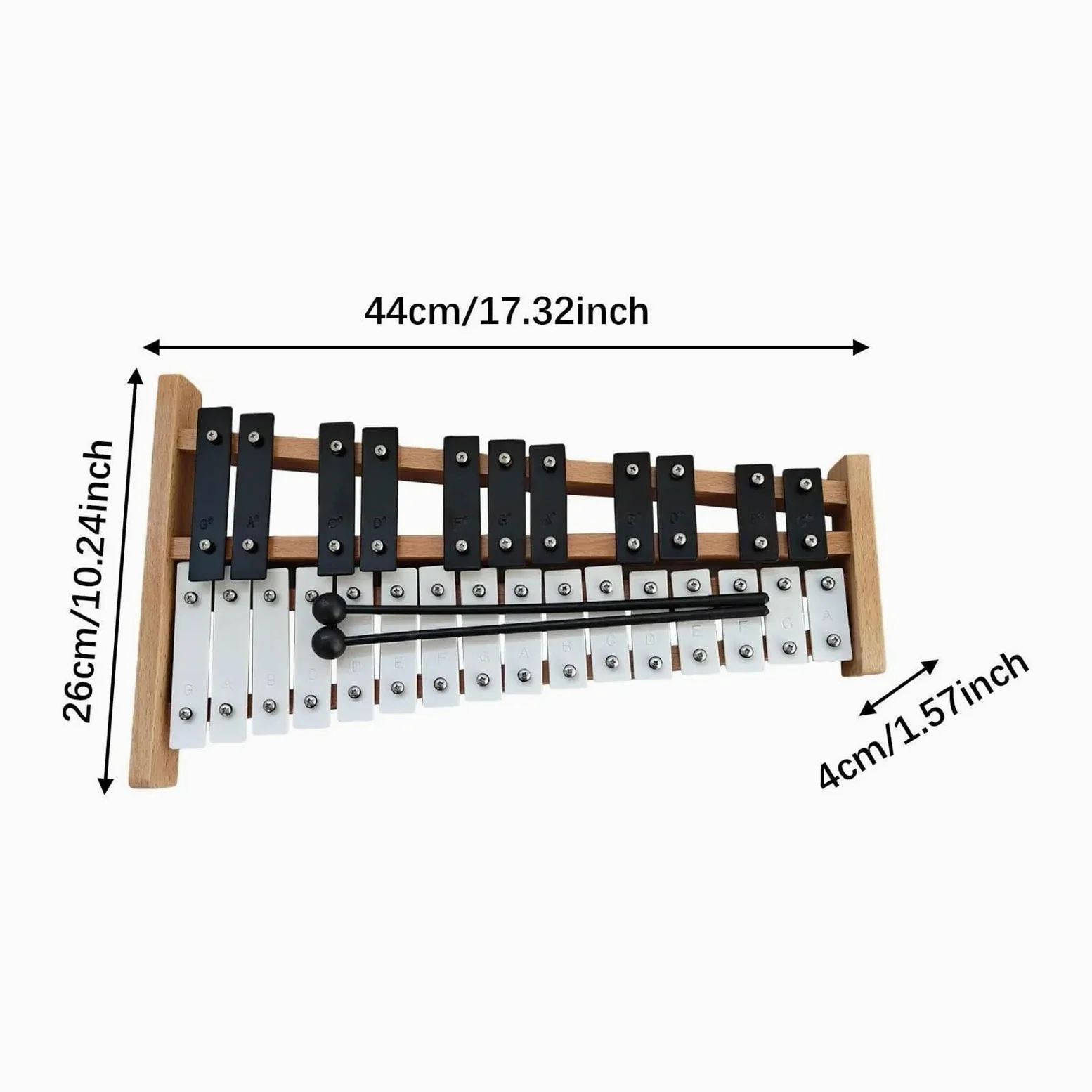 27 Notes Glockenspiel Xylophone | Musica for percussioni manuali for abilità motorie