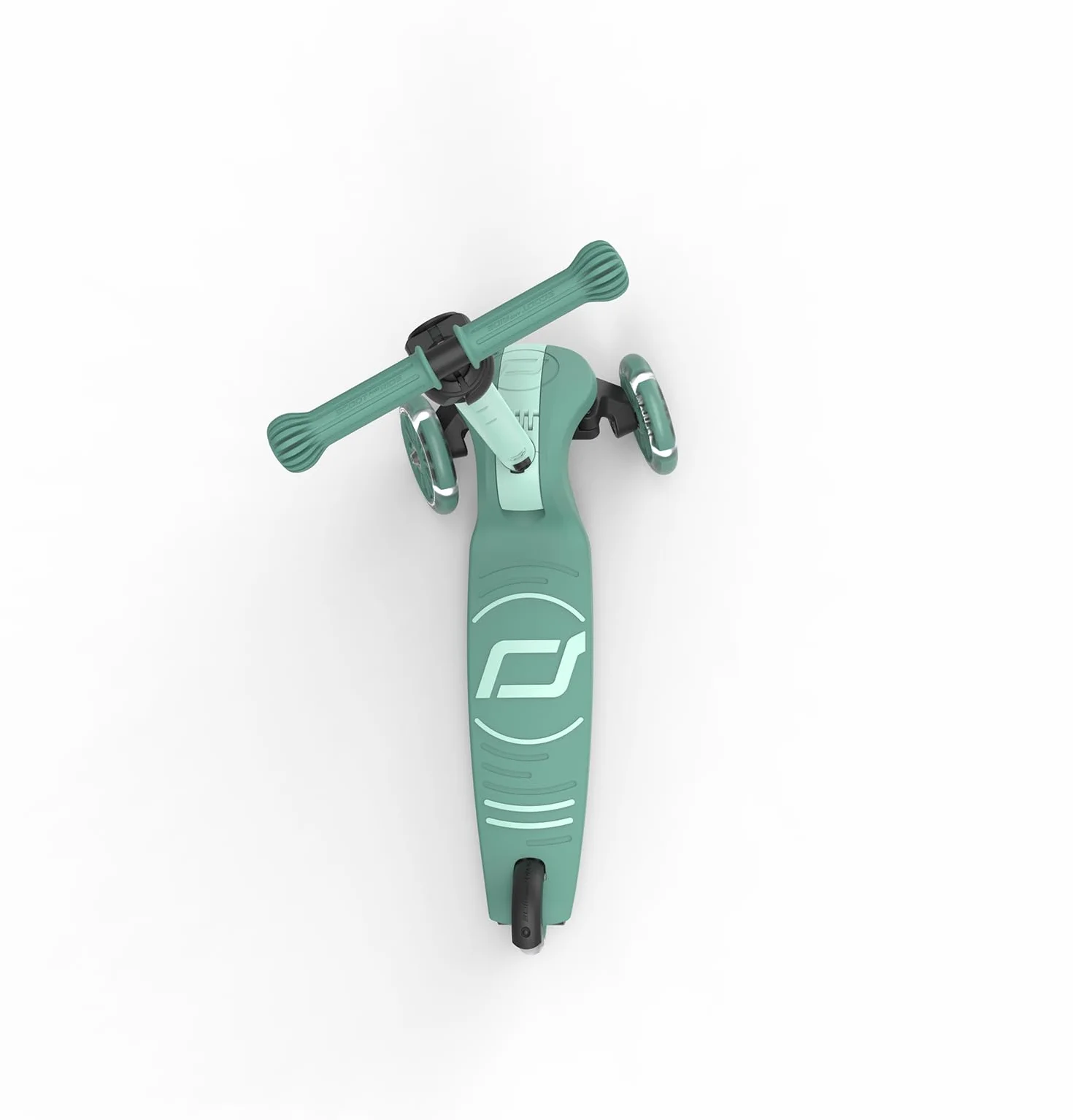 Scoot & Ride Highwaykick 3S Monopattino per bambini regolabile in altezza pieghevole sterzo a LED 96-130 cm