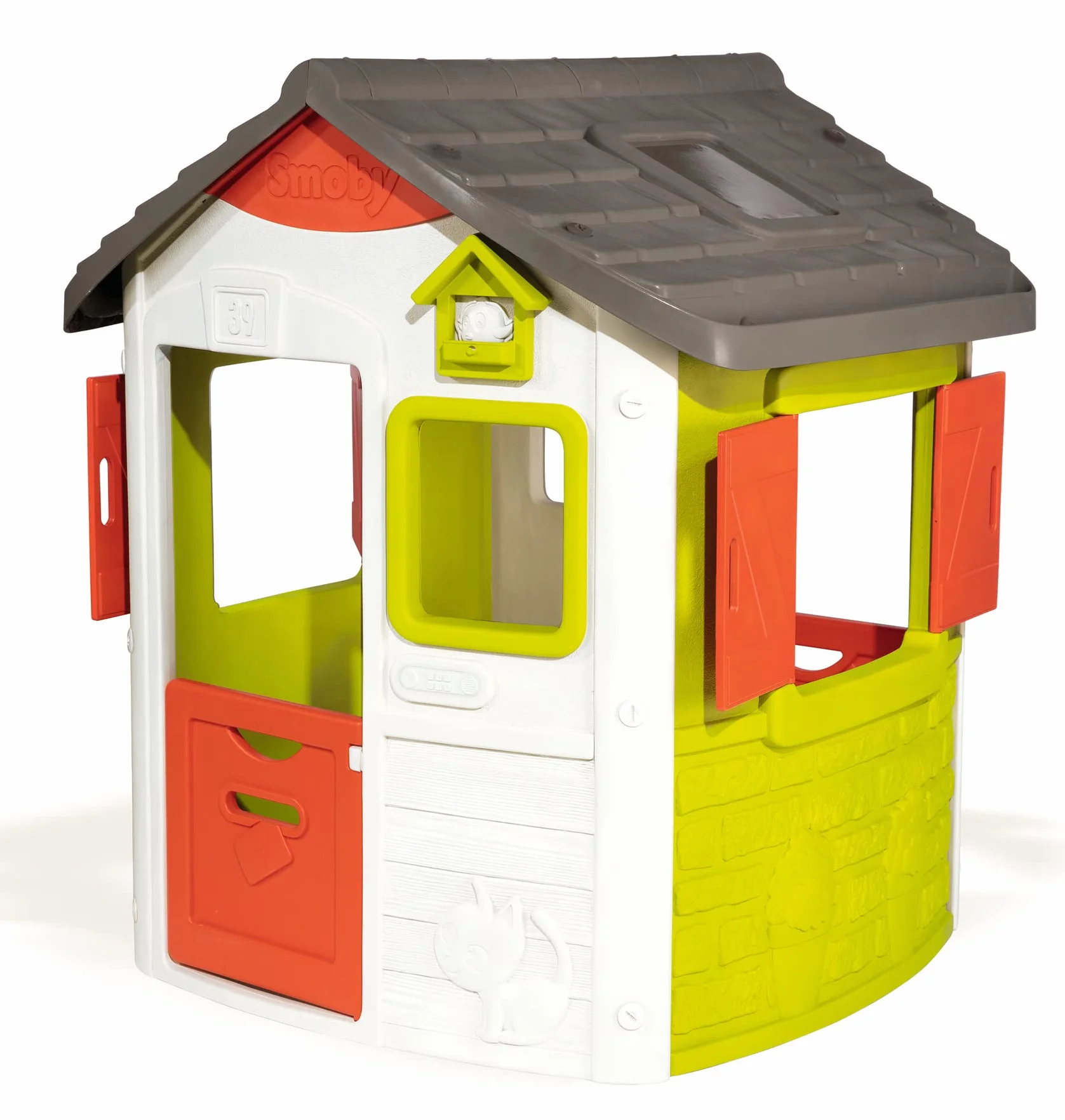 Smoby - Casetta Neo Jura Lodge, 7600810500, Età + 2 Anni, Completamente Personalizzabile con Tanti Accessori, Trattamento Anti Uv
