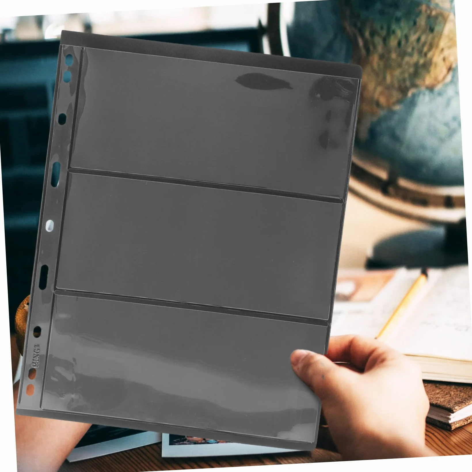 Hohopeti 10fogli Raccoglitore Scatola Espandibile in Pvc Di Libro Di Francobolli Mobili Per Collezionisti Porta Francobolli Trasparente Riutilizzabile e Cancellabile Tasca Porta