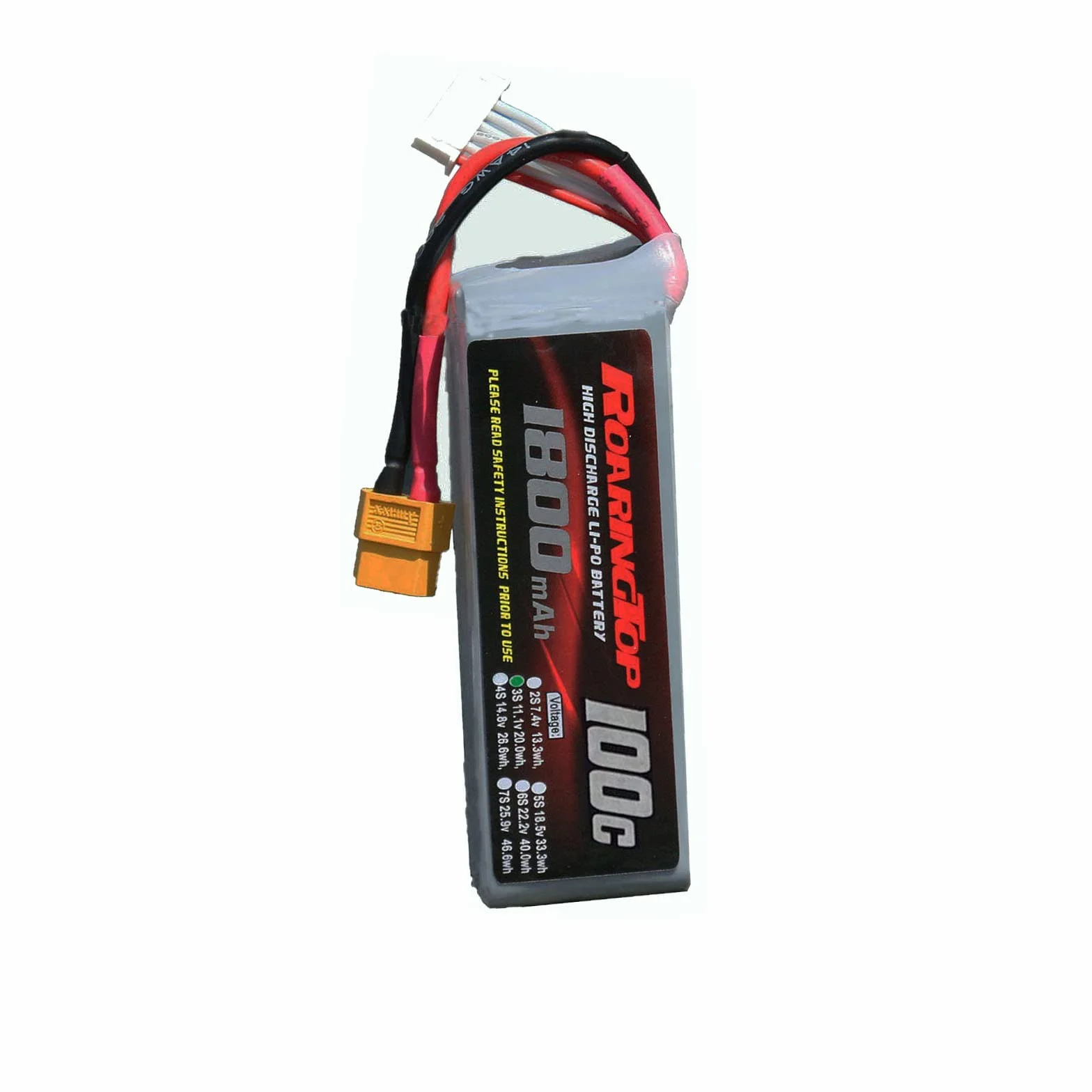RoaringTop 1800 MAh 100 C 3S 11.1V RC Batterien Für RC Lipo Batterie with XT60 for RC Evader BX Car Truggy Truck RC Airplane Quadcopter Helicopter