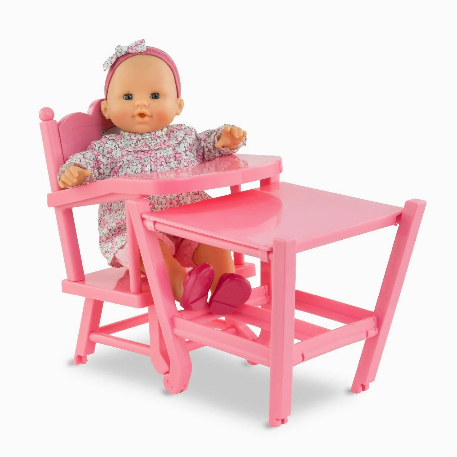 Corolle - Mon Grand Poupon, seggiolone 2 in 1, 9000141290, + 3 anni, per bambole cm 36-42