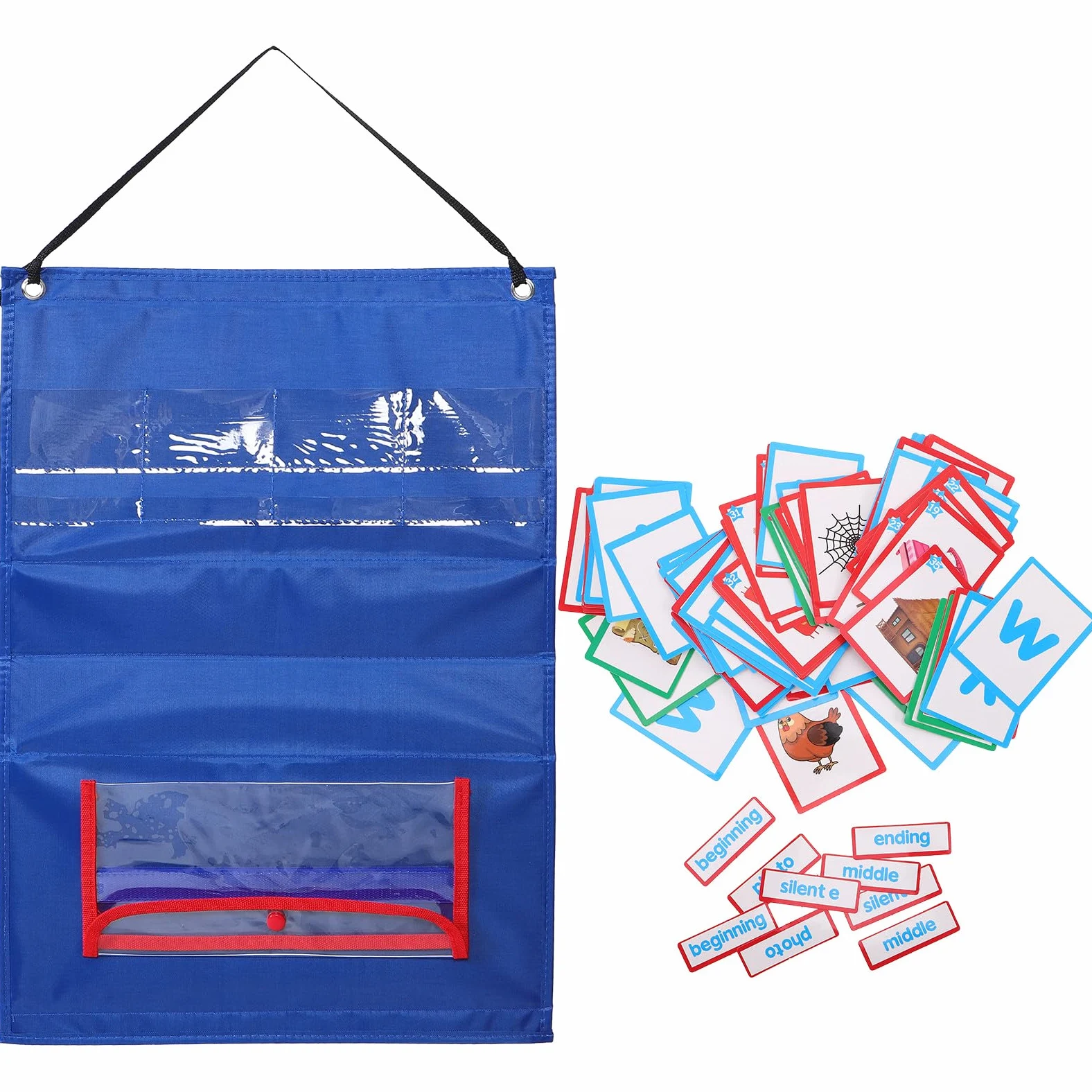 Gioco di Ortografia Parole e Lettere, Flash Card | Cartone e Poliestere, Casa e Scuola, Attività per Bambini Memoria Visiva e Lettura Iniziale
