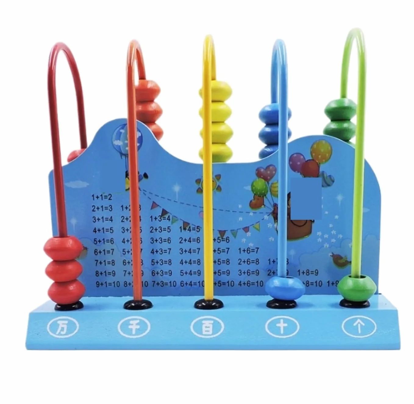 Abaco, Abaco in Legno Classico Educativo Conteggio Conta Perline Abilità di Apprendimento Precoce Pensiero Logico Gioco Educativo(Blue)