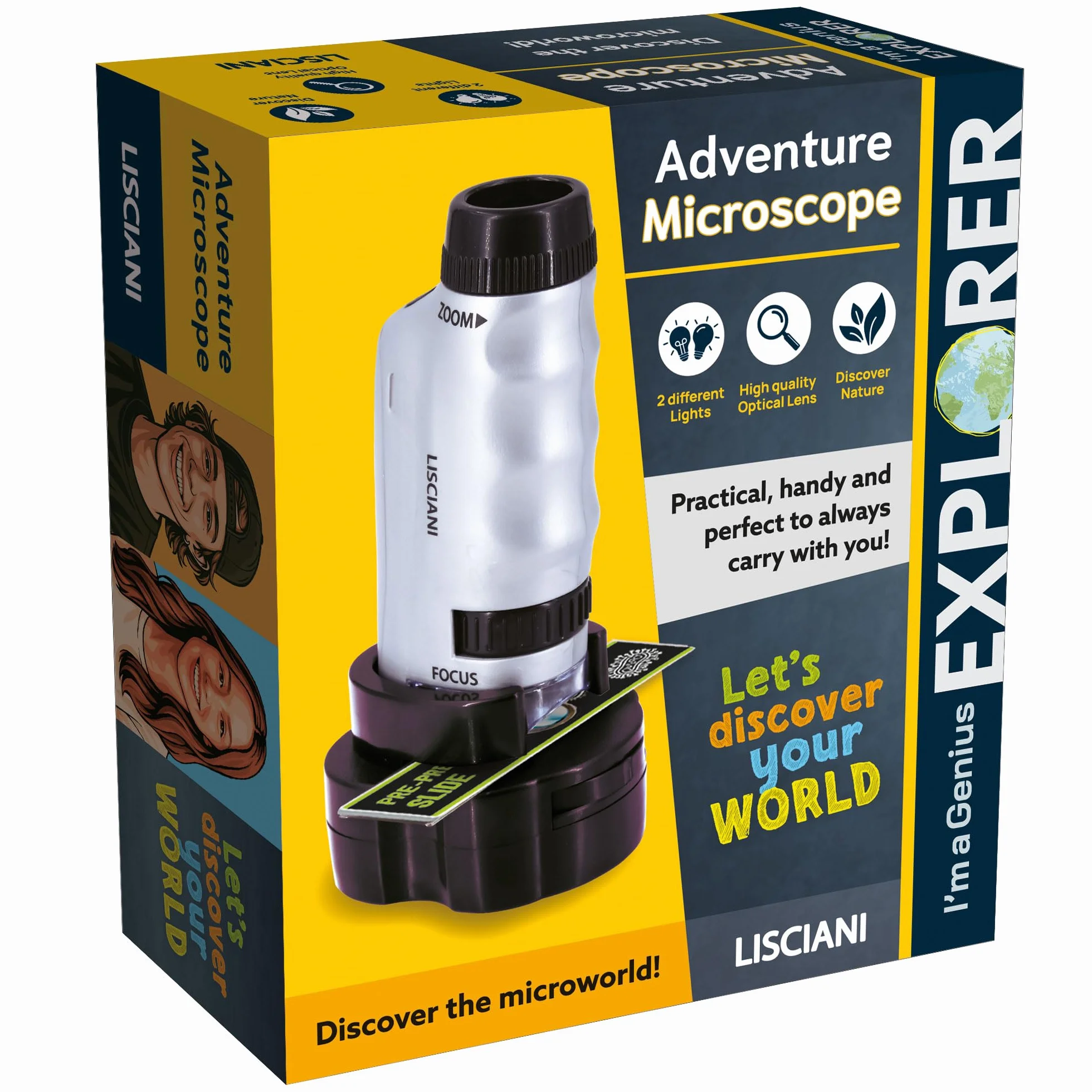 Microscope Portable - I'M A GENIUS - Grossissement puissant