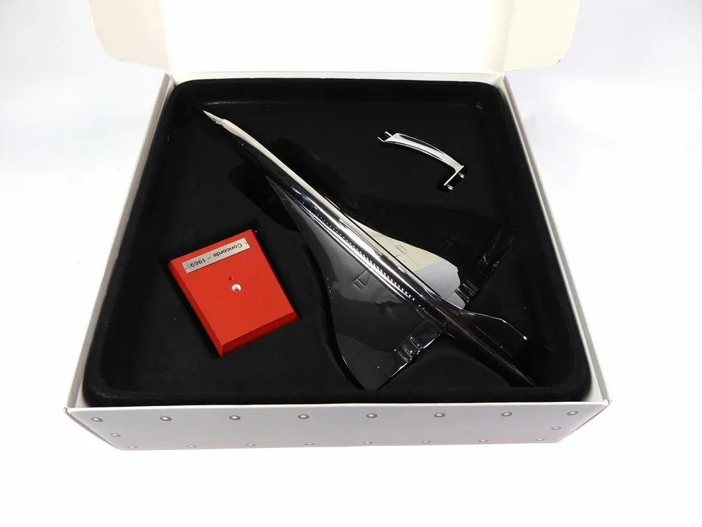 Concorde aérospatiale 1969 Scala 1/200 Argento Collezione Aerei Classici