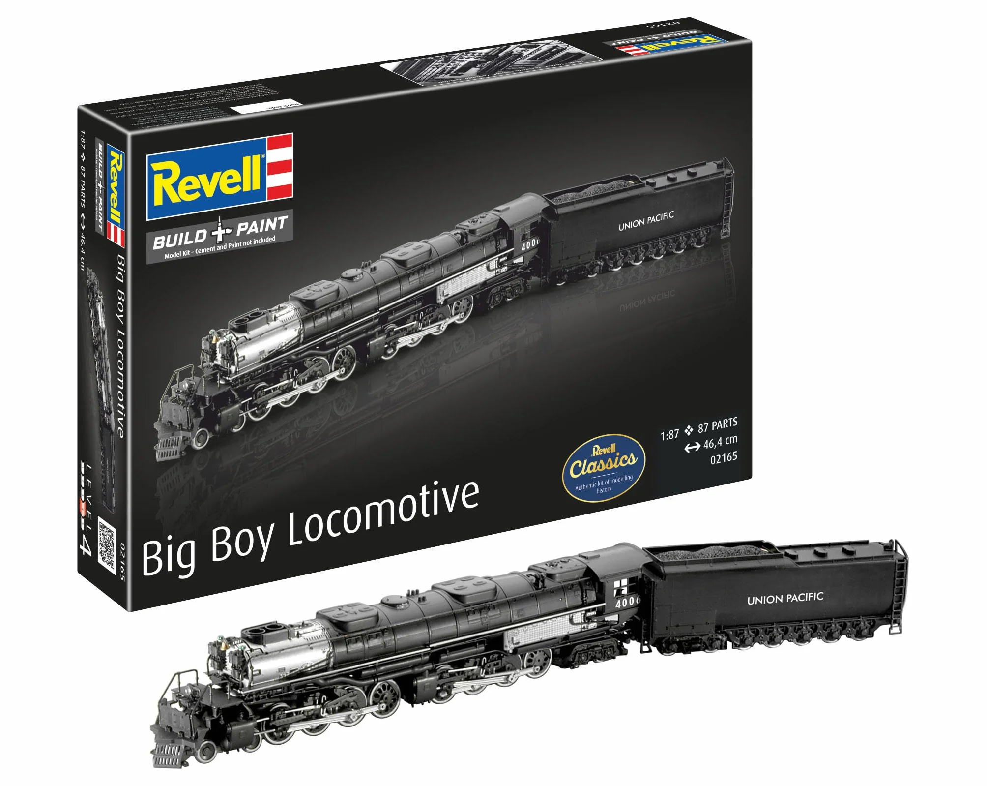 Revell Big Boy Kit di Modello in Plastica Locomotive Scala 1:87