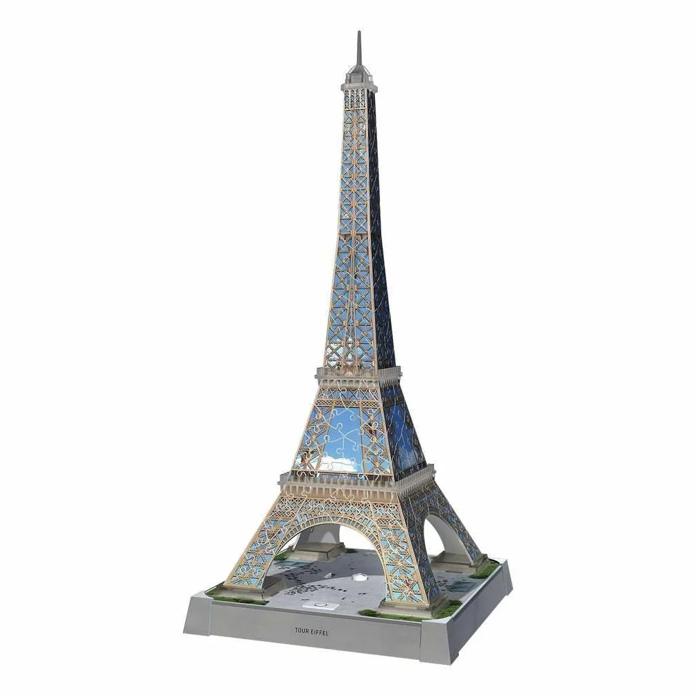 Ravensburger - Puzzle 3d Iconics Torre Eiffel LED | Puzzle 3d Bambini 8 Anni | Modellismo Da Costruire Adulti Di 216 Pezzi | Regalo Adulti E Bambino 8 Anni E Più | Idee Regalo