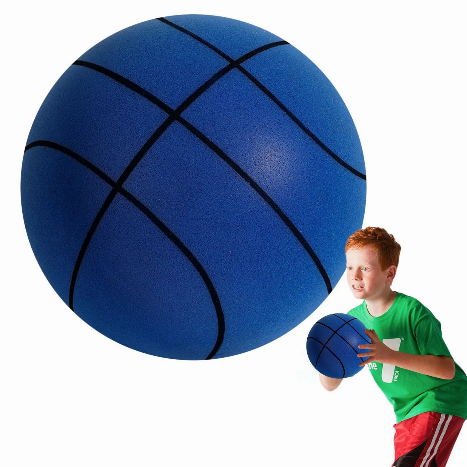 Generico Palla silenziosa - Palline silenziose giocattolo Silent Ball Safe | Regalo di pallacanestro resistente agli urti per bambini Adulti per palestre Patii Sale giochi