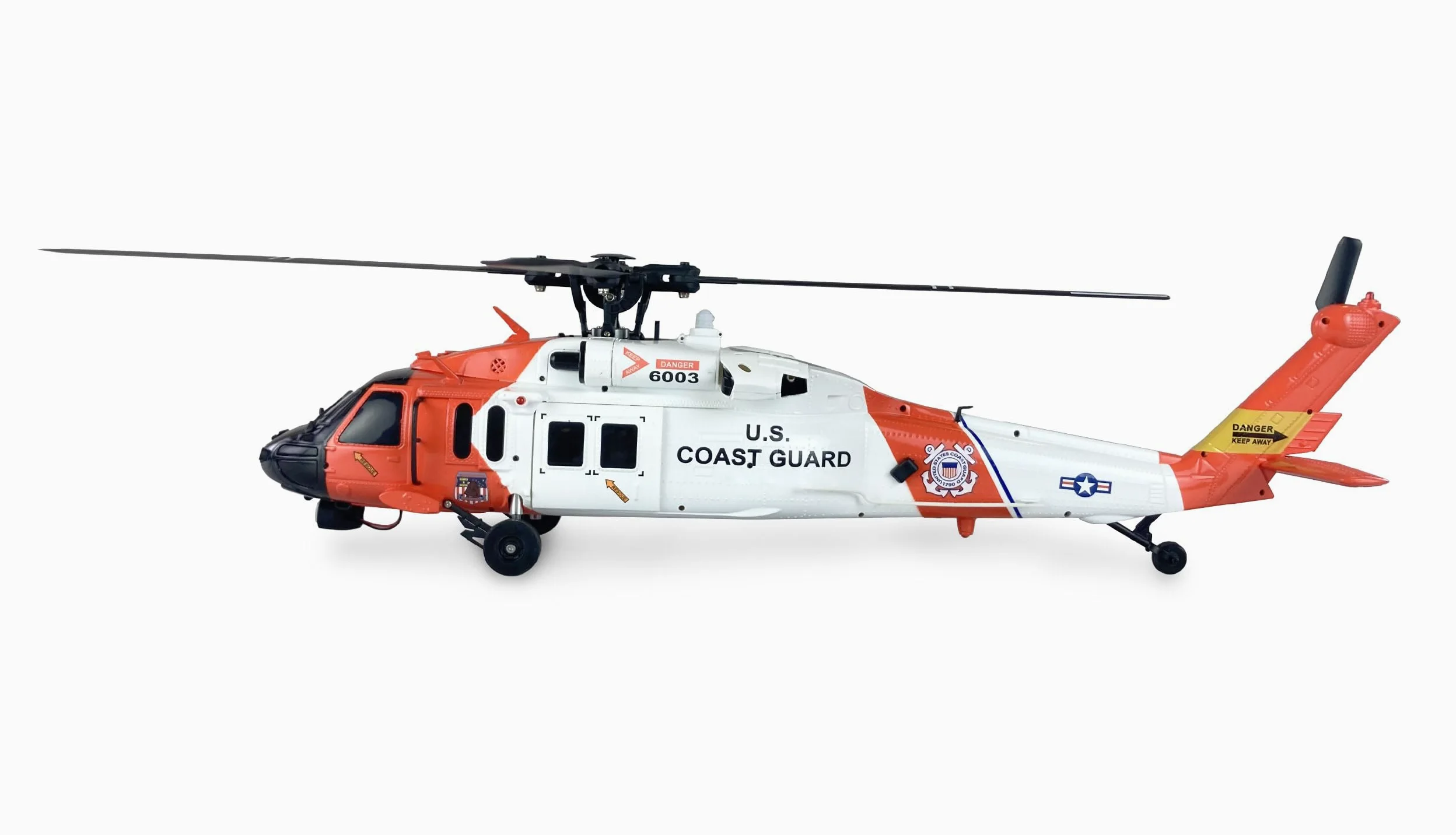 Amewi UH60 Black Hawk Coastguard Elicottero 6G/3D GPS RTF RC telecomandato