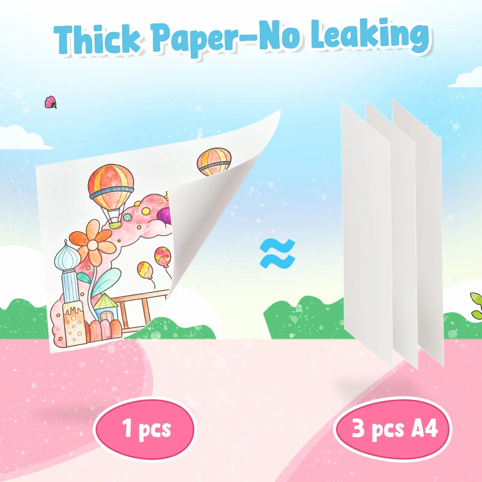 JoyCat album da colorare per bambini set di pittura ad acquerello 3-5 4-8 anni attività disegno regalo compleanno