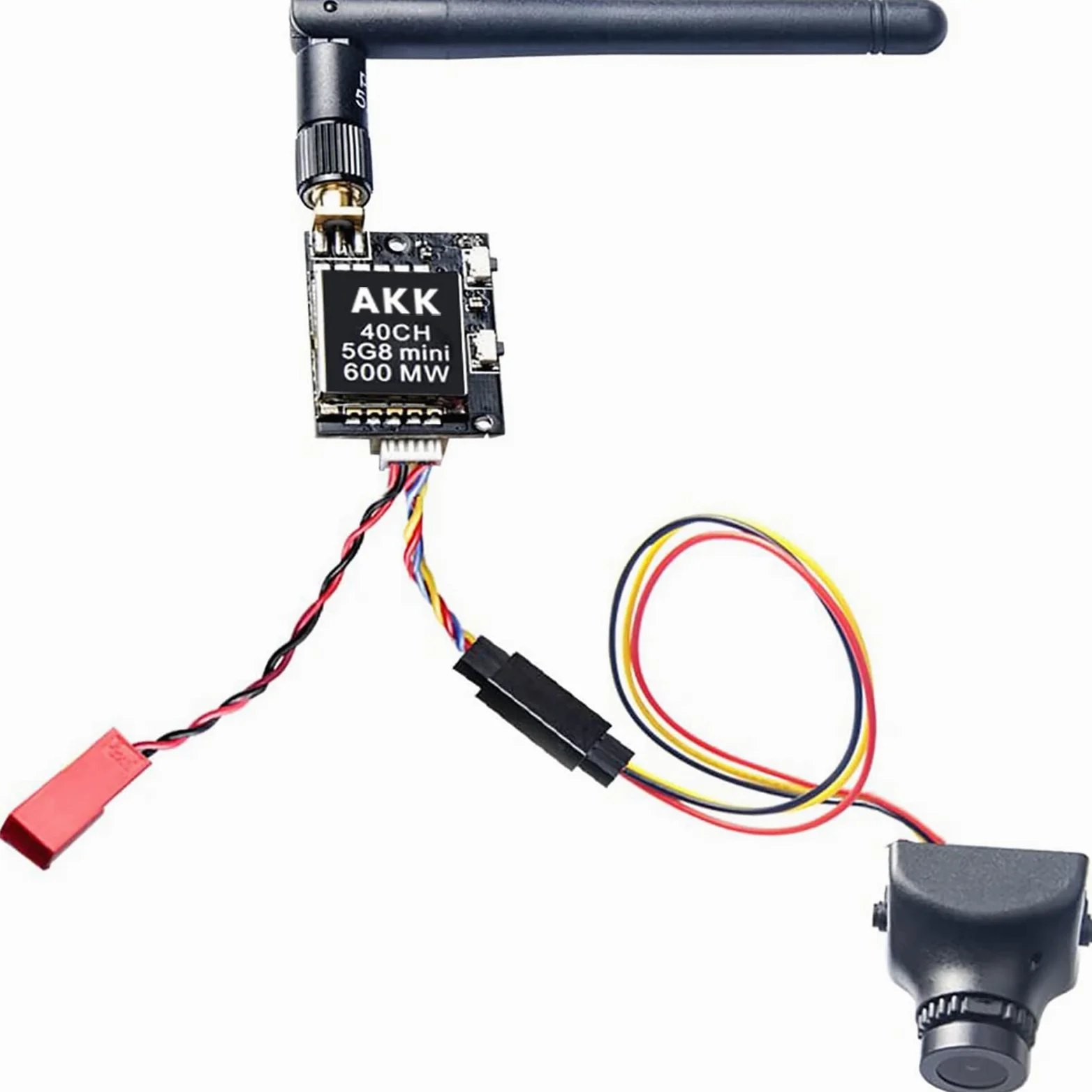 AKK KC04 5.8G 600mW FPV Transmitter 700TVL 2.8mm 120 Degree FPV Camera for Racing Quadcopter