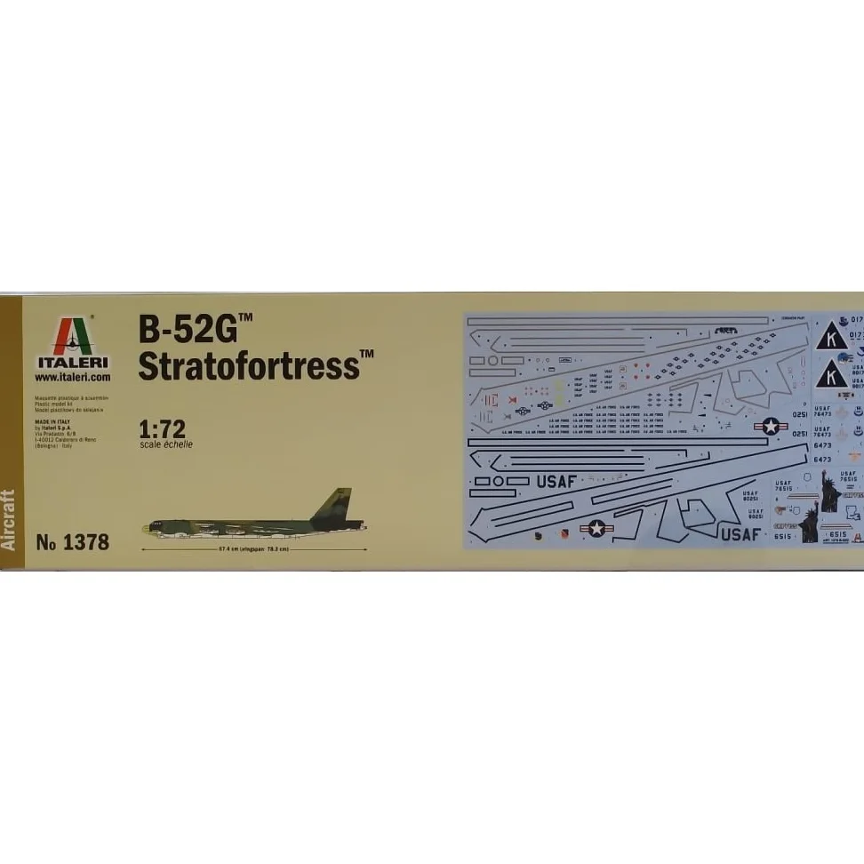 Italeri 1378 - B-52g Stratofortress Gulf War Model Kit Scala 1:72