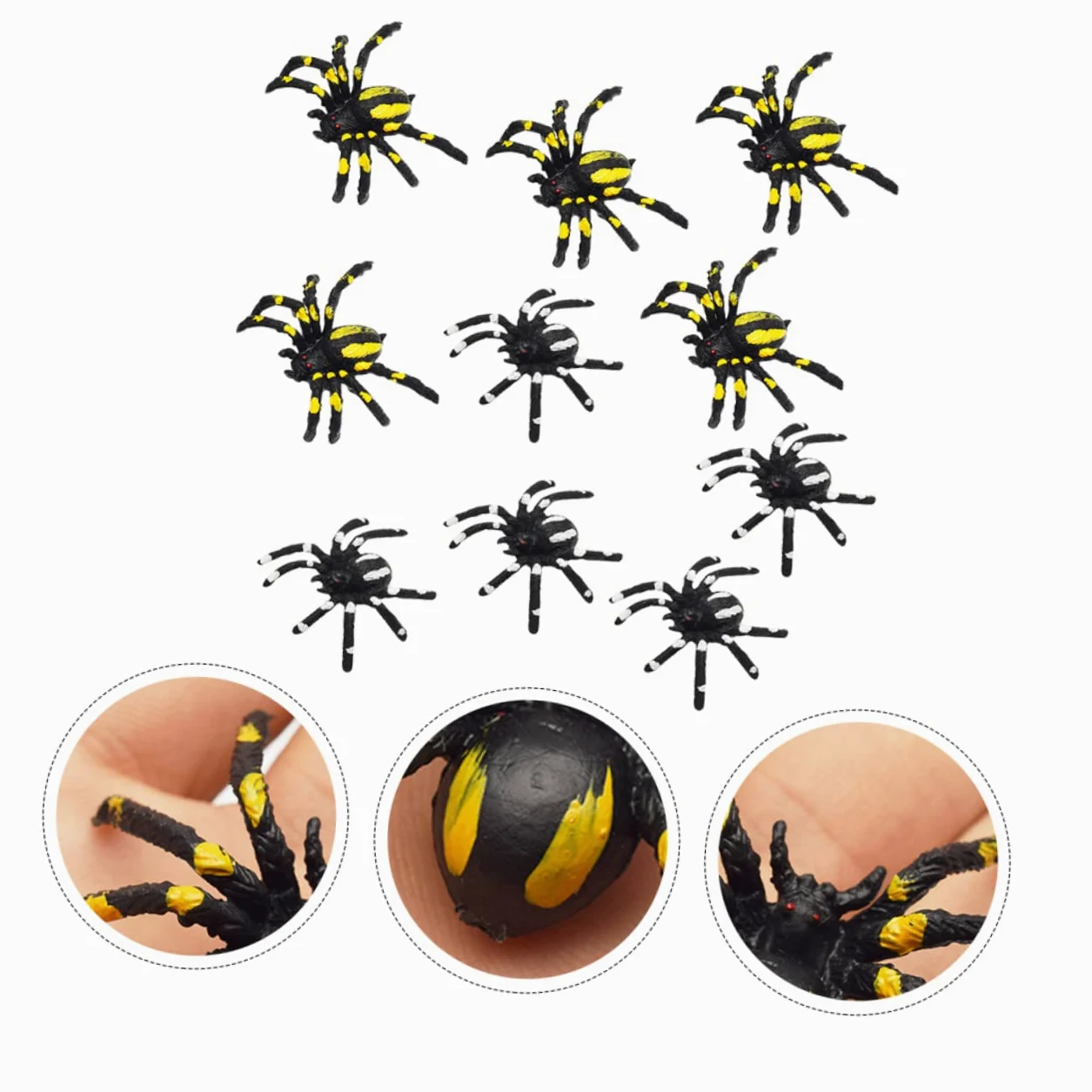 ibasenice 90pezzi Spiders Artificiali Per Halloween Giocattoli Spaventosi Realistici Per Feste e Scherzi Decorazioni Per Party e Eventi Di Paura
