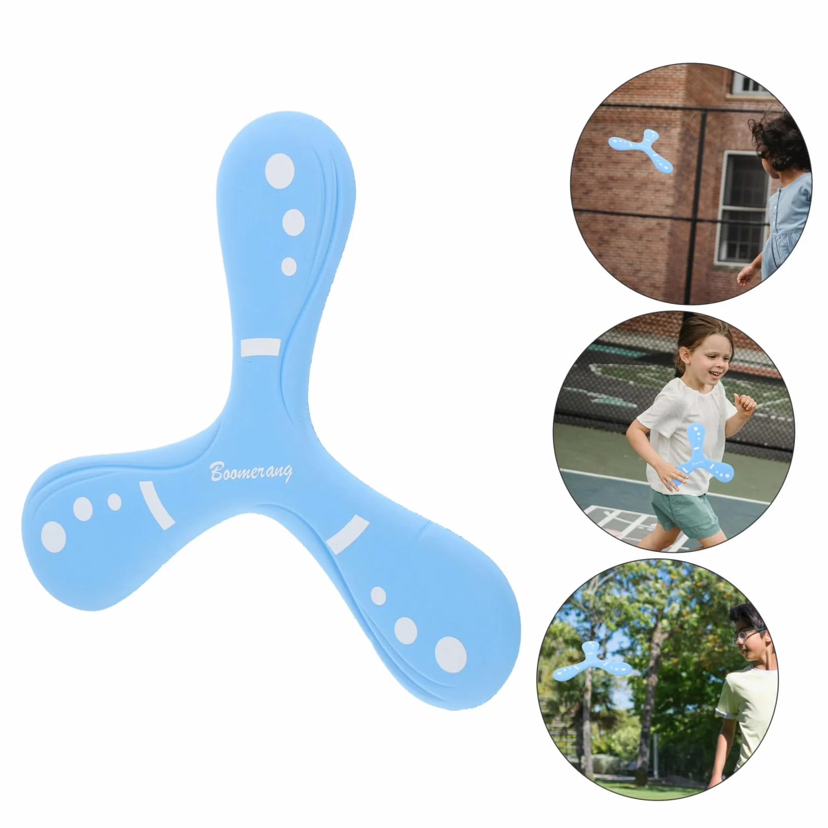 HANABASS Boomerang in Eva Spesso per Ragazzo Ragazza, Gioco Volante da Esterno Facile da Lanciare e Ritornare, per attività All'aperto e Vacanze per Adolescenti