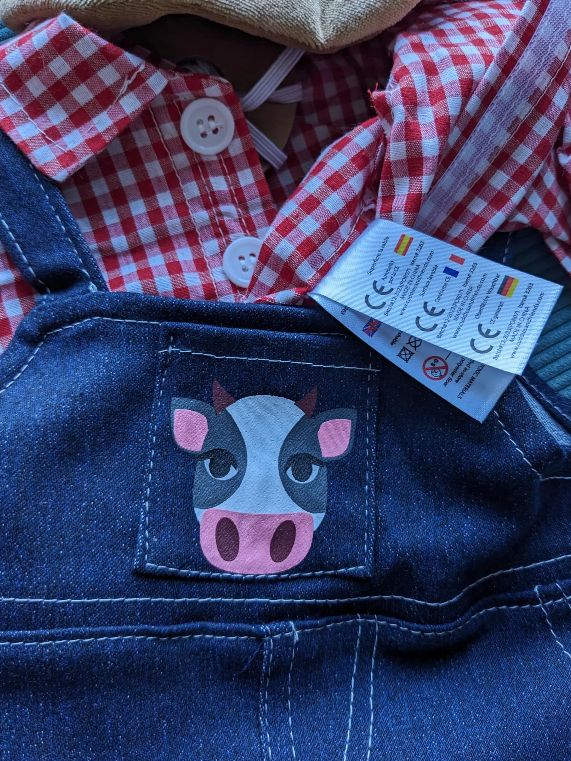 Vestito da Contadino - 40cm - Vestitini per l’Orsacchiotto - Build a Bear