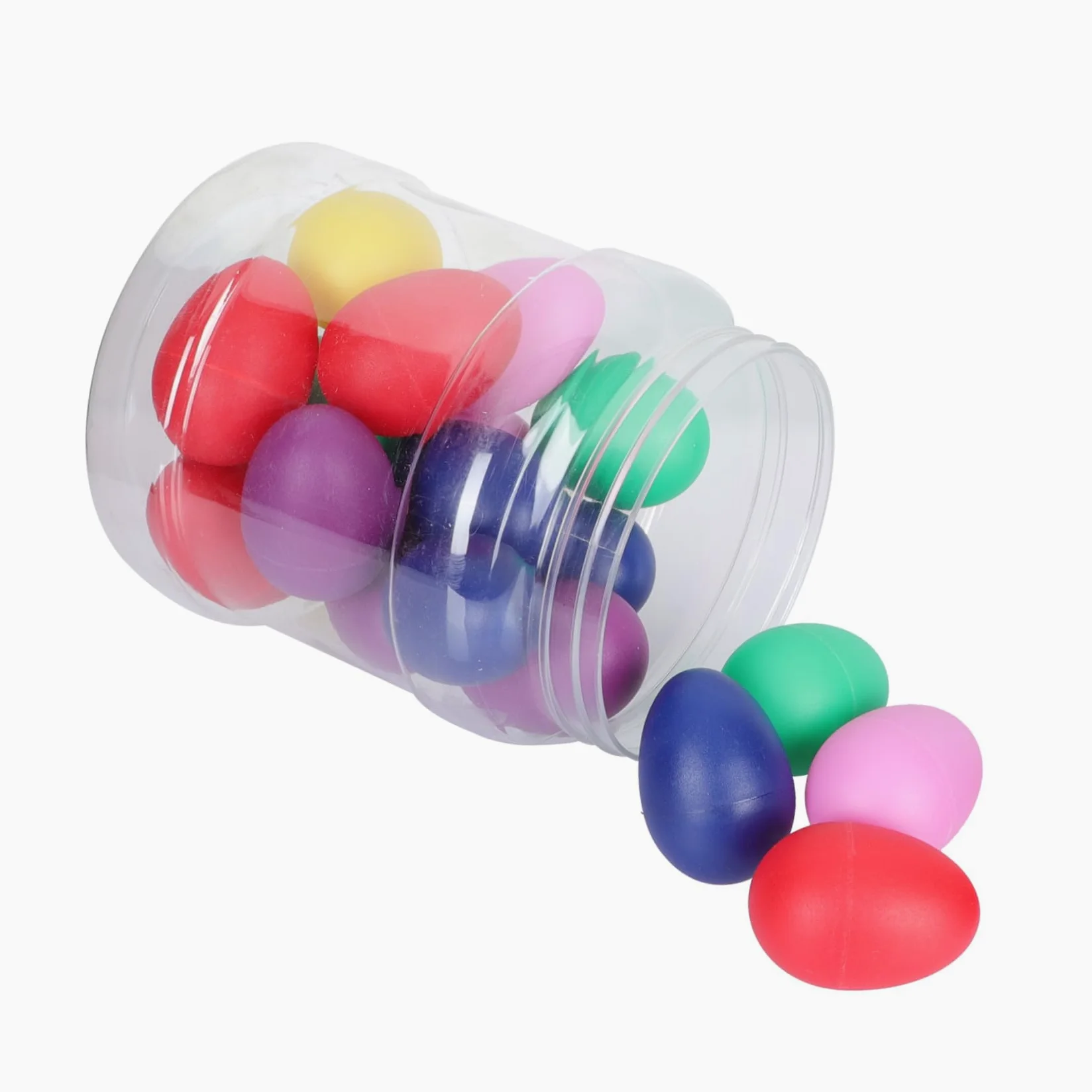 VANZACK Strumento Musicale Giocattolo a Forma di Maraca per Ragazzo Ragazza, Set 20 Pezzi di Shaker per Uova Educativi in Plastica Sicura, per Sviluppo Coordinazione Colore Casuale