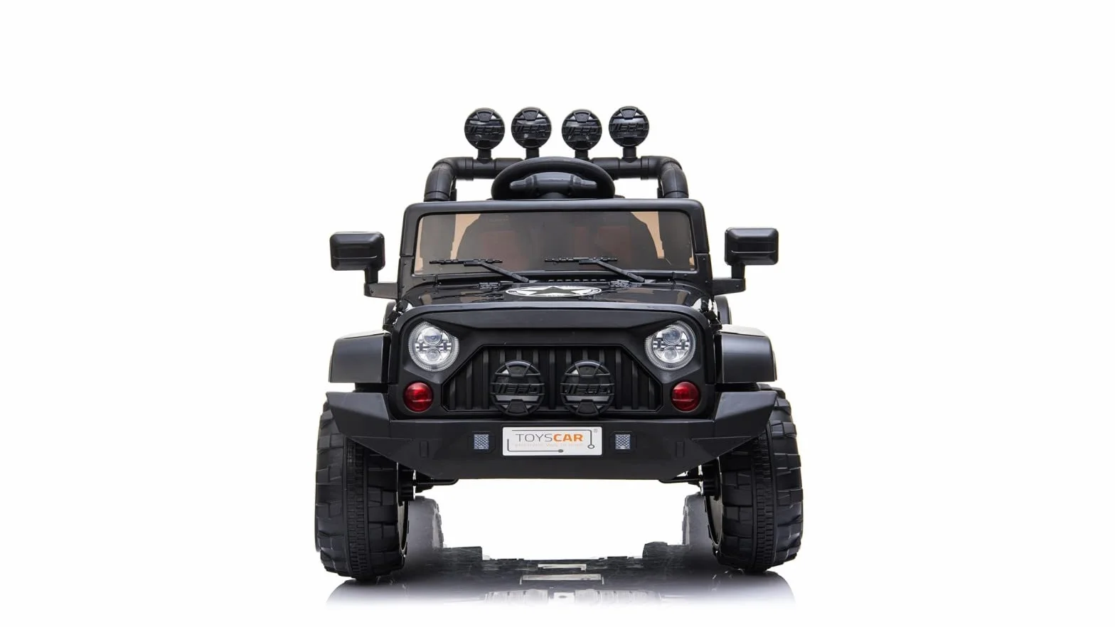 TOYSCAR Macchina Elettrica Per Bambini Fuoristrada Adventure Full Optional TAPPETINI e RUOTE IN GOMMA Auto Elettrica Per Bambini Telecomandata Sedile In Pelle Porte Apribili Doppio Motore12V