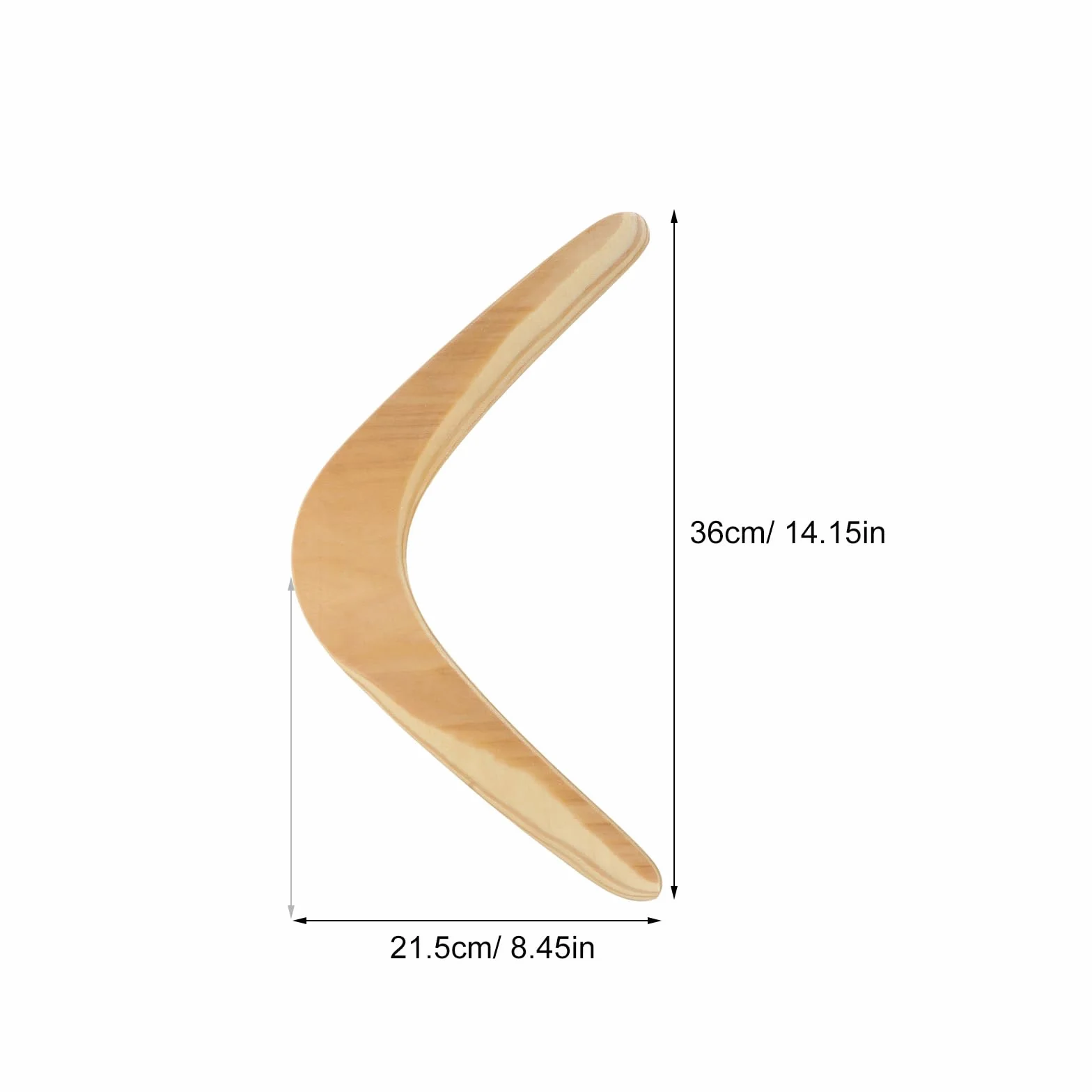 IMIKEYA 1 Pezzo Boomerang Legno Bambini Classico a V Forma di Boomerang in Legno Boomerang all'aperto Boomerang Giocattolo Aereo per Bambini all'aperto